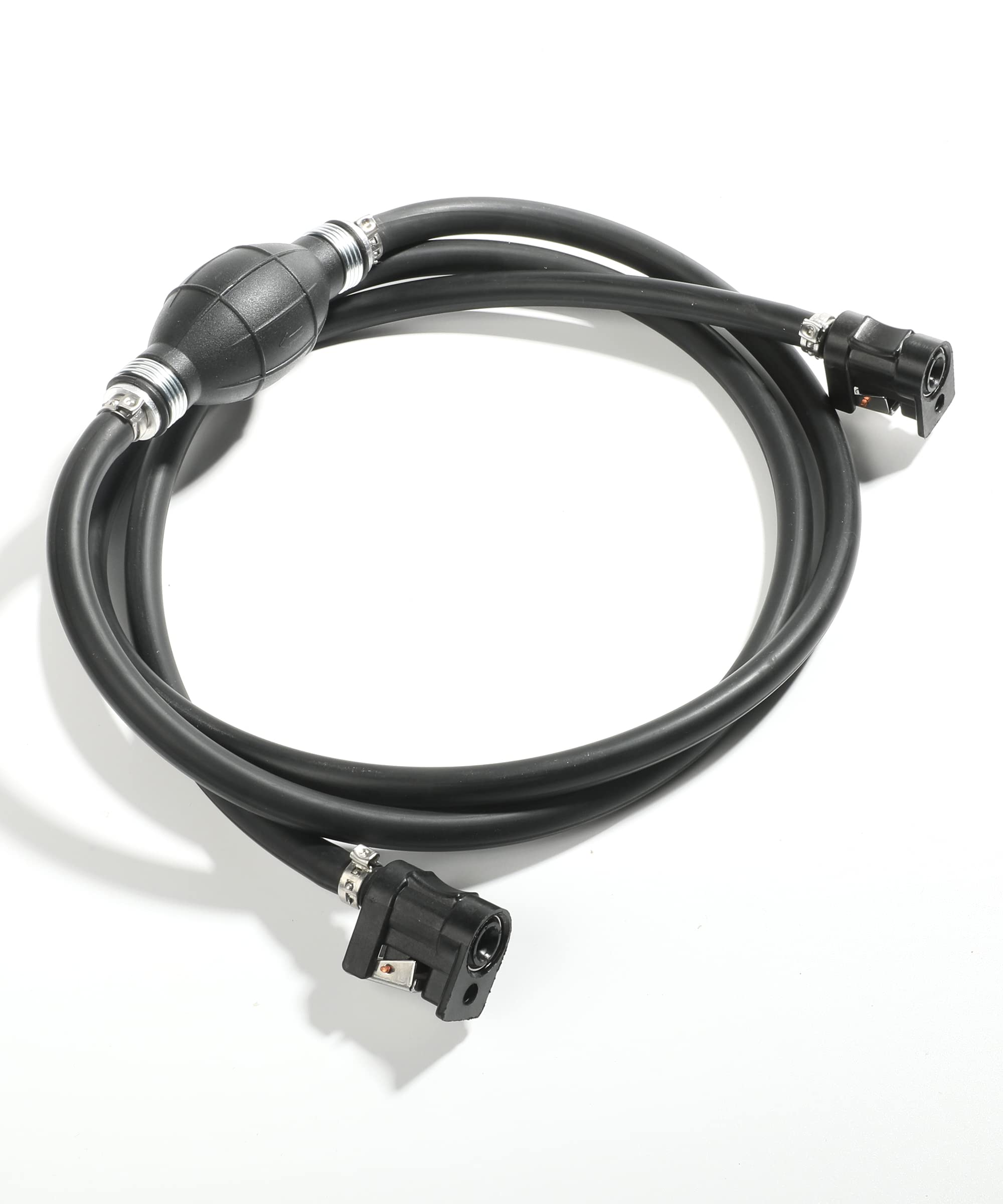 Esewalas 6Ft Boat Motor Fuel Line Hose With Primer Bulb Steel Hose Clamps,Universal Id 5/16'' Boat Fuel Line Assembly Kit,Compat