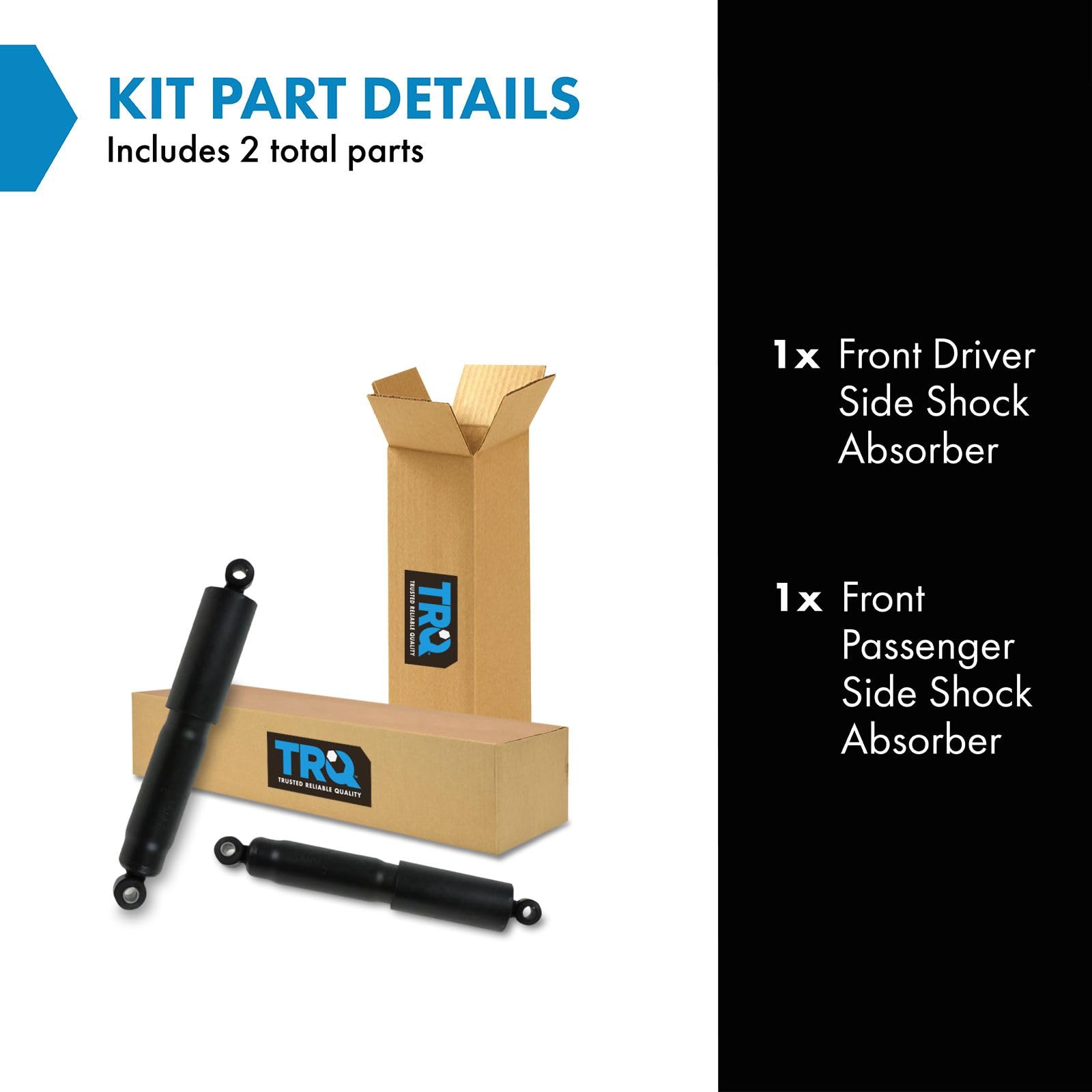 Trq Front Strut Shock Absorber Pair Set Compatible With Chevy Gmc Pickup Truck Suv Van 2Wd