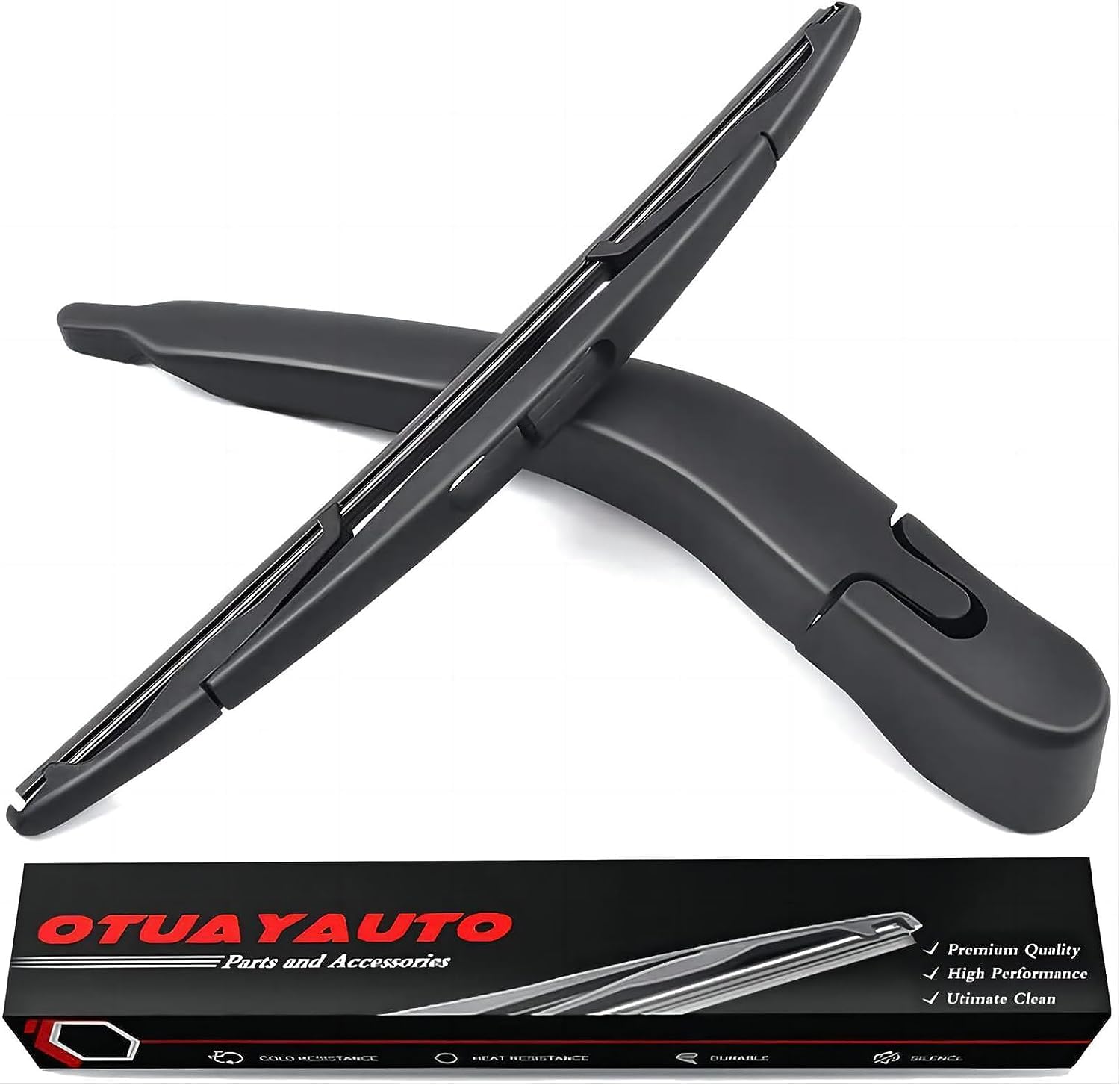 Replacement For 2008-2015 Buick Enclave Rear Windshield Back Wiper Arm Blade Complete Set