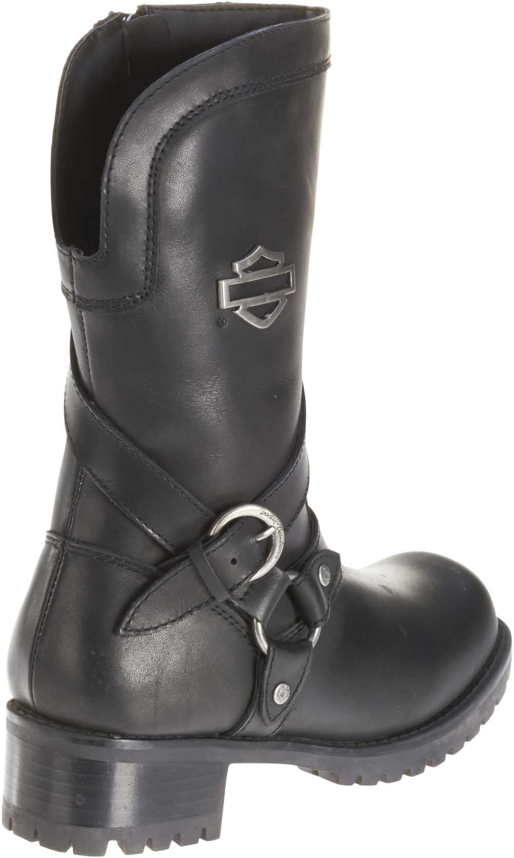 HARLEY-DAVIDSON FOOTWEAR Women's Amber Water Resistant Motorcycle Boot ,Black,9.5 M US