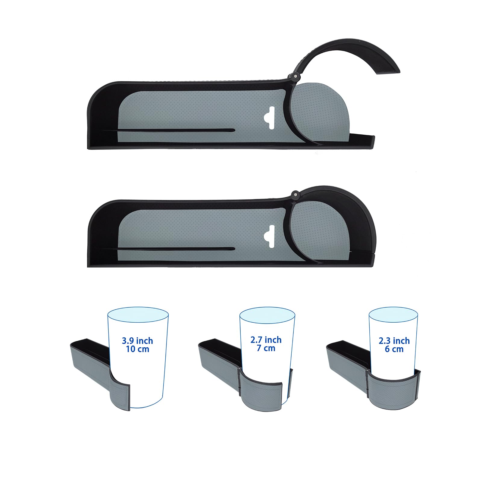 BAILISI Car seat gap filler organizer, 2 Pack multifunctional car seat organizer, car console side storage box can Holders phone