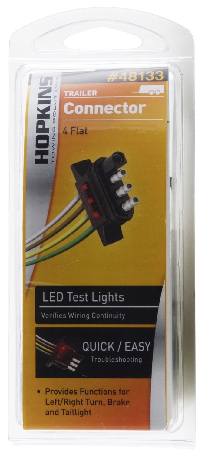 Hopkins Towing Solutions 48133 24 LED Test 4-Flat Trailer Side Wiring Connector