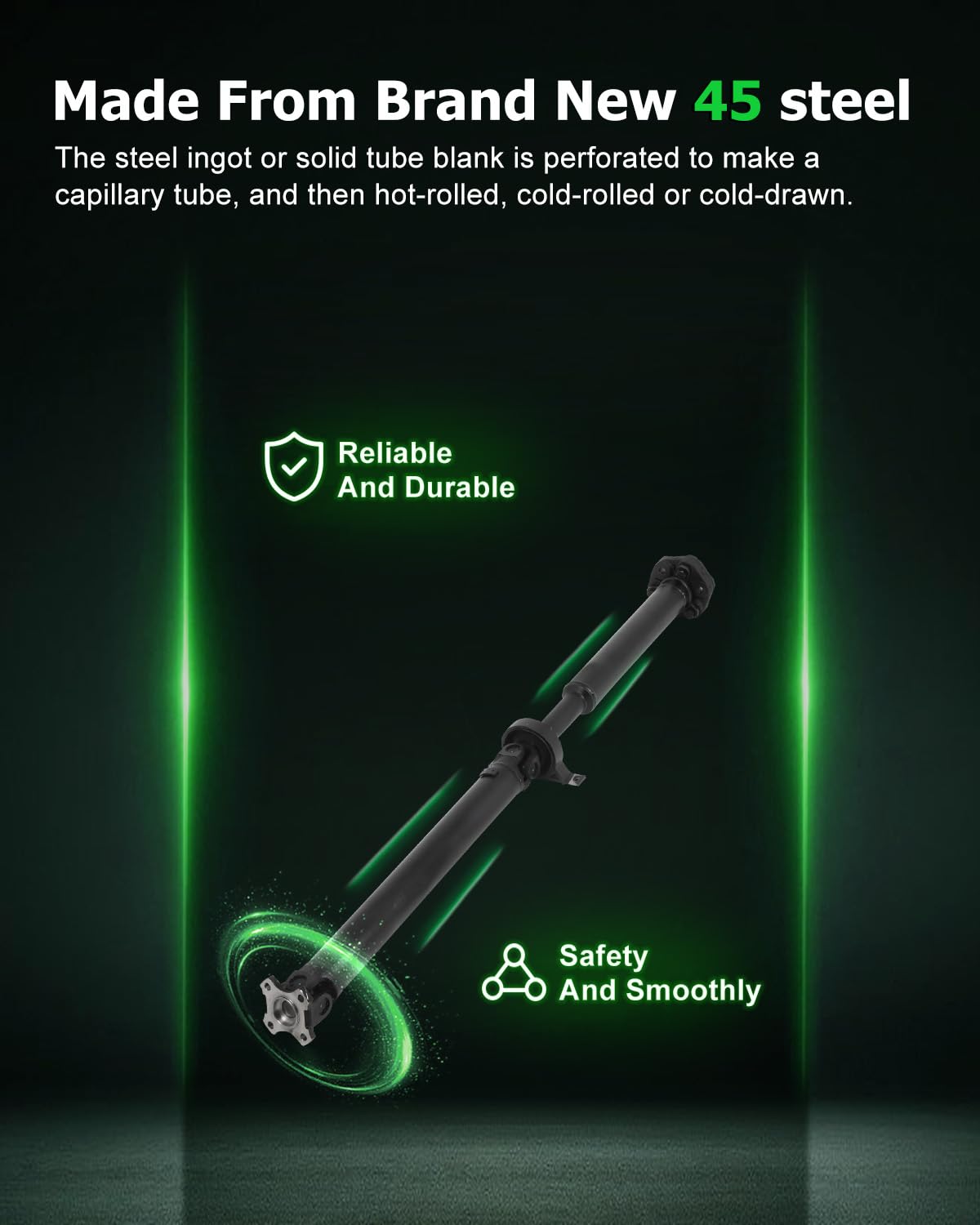 Scitoo?50''?Steel Rear Driveshaft Assembly Drive Shaft Prop Shaft Compatible For Bmw X3 2004-2005,Oe# 26103402136 936-386 936386