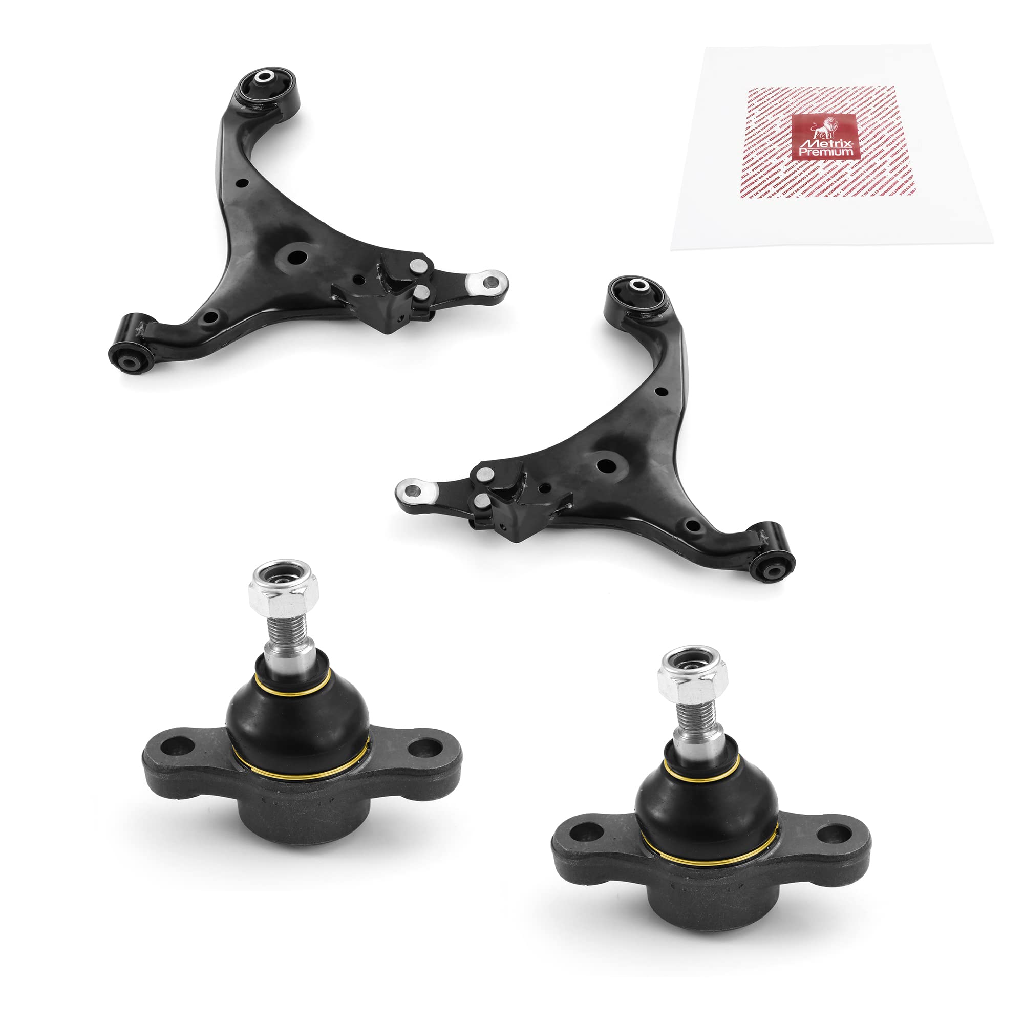 Metrix Premium Chassis Parts - 4 Pc Front Lower Control Arm & Front Lower Ball Joint Kit Fits 2006 Kia Magentis, 2006 Kia Optima