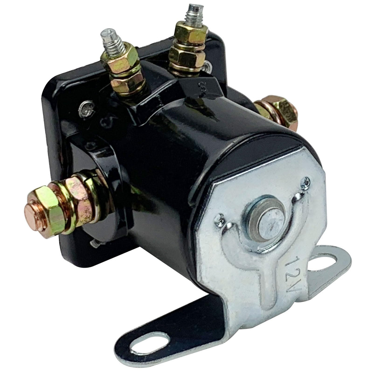 Hot Rod Starter Solenoid Relay 12V Replacement For 1956-Up Fo-Rd B6Az-11450-A B-6A-11450A C6Af C7Af C9Af C3912 Sw-3 Sw3 D2Af11450Aa 50-430 Black