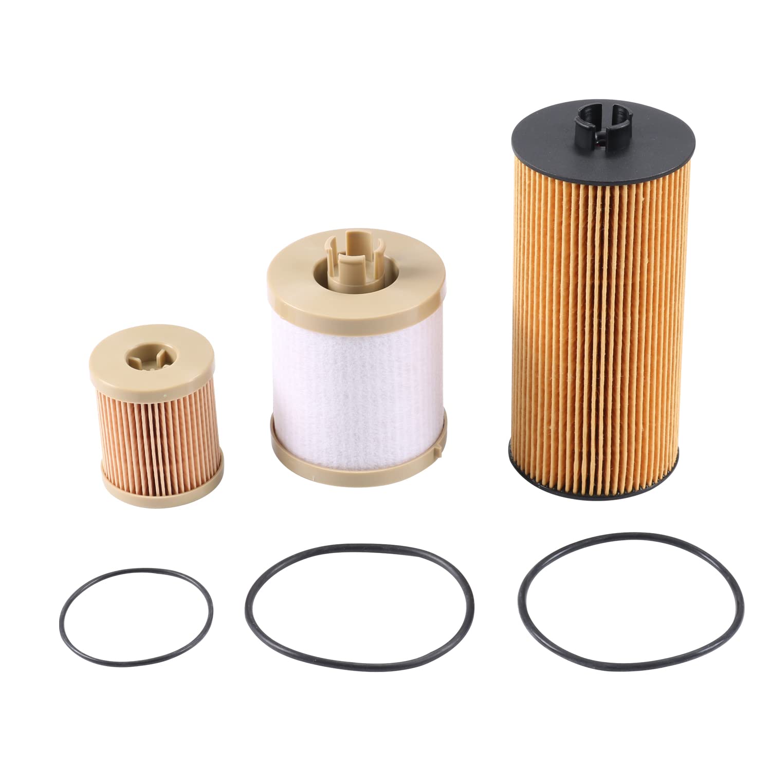CARMOCAR FD4616 Fuel Filter and FL2016 Oil Filter Replacement for 2003-2007 Ford F250 F350 F450 F550 Super Duty 6.0L 2003-2005 E