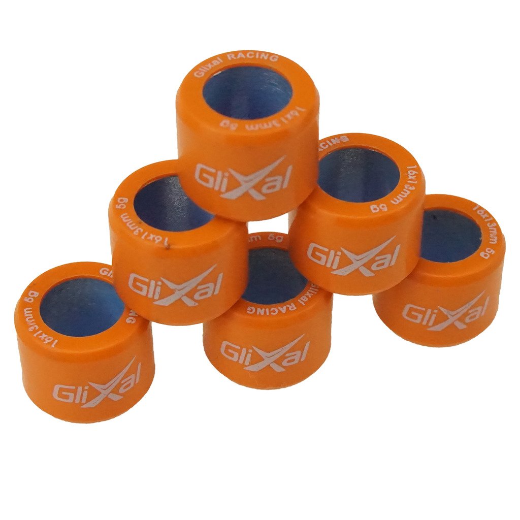 Glixal Atks-04010 16X13Mm High Performance Racing Variator Roller Weights Set 139Qmb Gy6 50Cc - 100Cc Scooter Moped Atv (5 Gram)