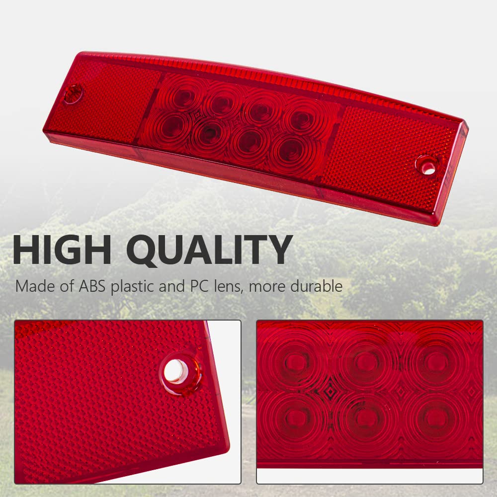 Kicry Utv Tail Light Compatible With Polaris Ranger 400 570 800 Efi Midsize Red Replacement Oem 2411450 (2411450)