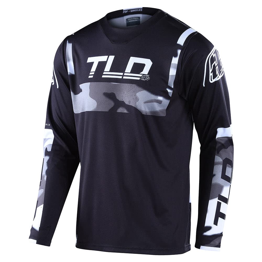 Troy Lee Designs Gp Brazen Camo Jersey - Motocross Dirt Bike Atv Enduro Dual Sport Racing Off Road Long Sleeve Riding Gear - Adult Mens (Gray, Md)