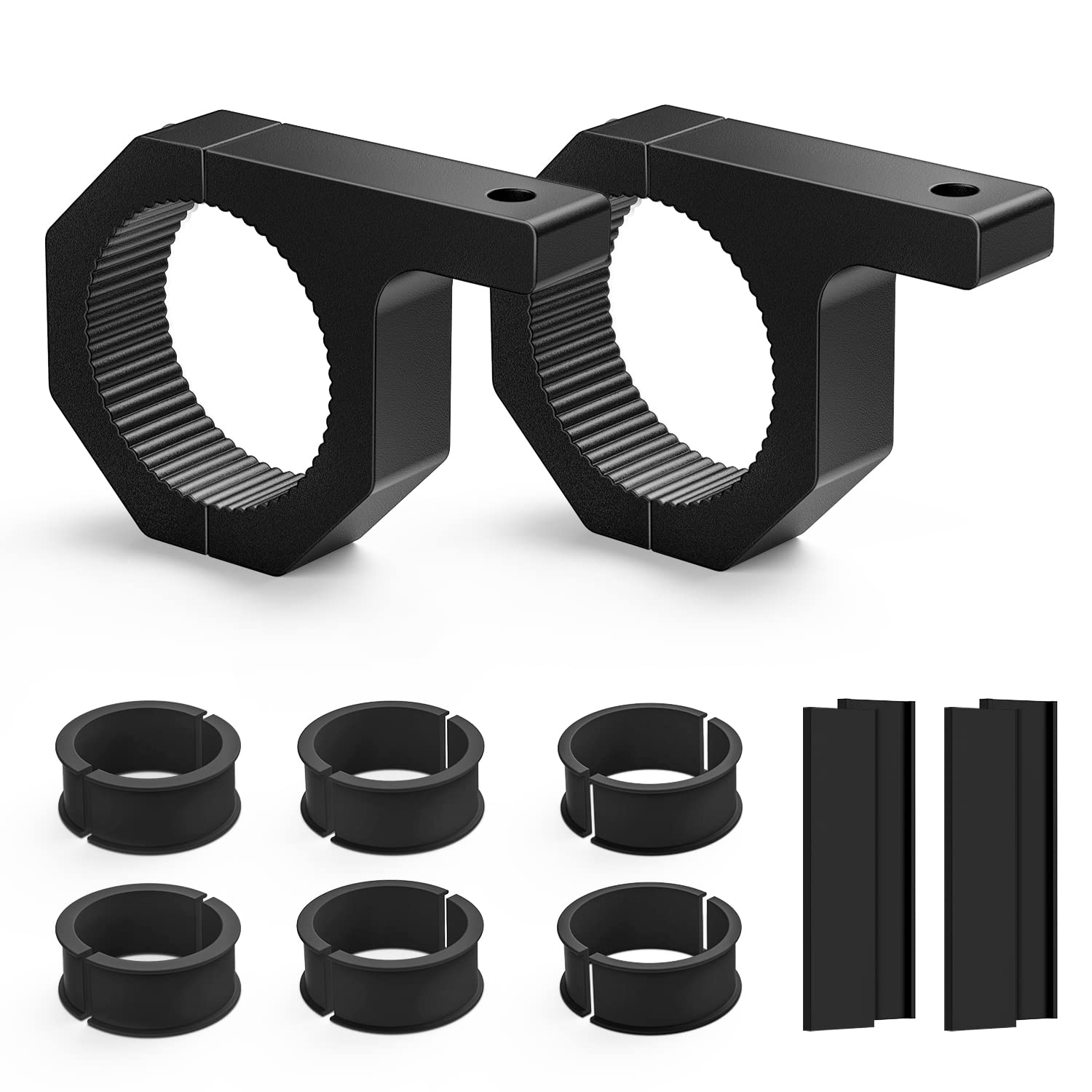 Nilight 2 Pack Mounting Bracket Kit Led Off Road Light 1 1.5 1.75 2 Inch Horizontal Bar Tube Clamp Holder For Bull Bar Roll Cage