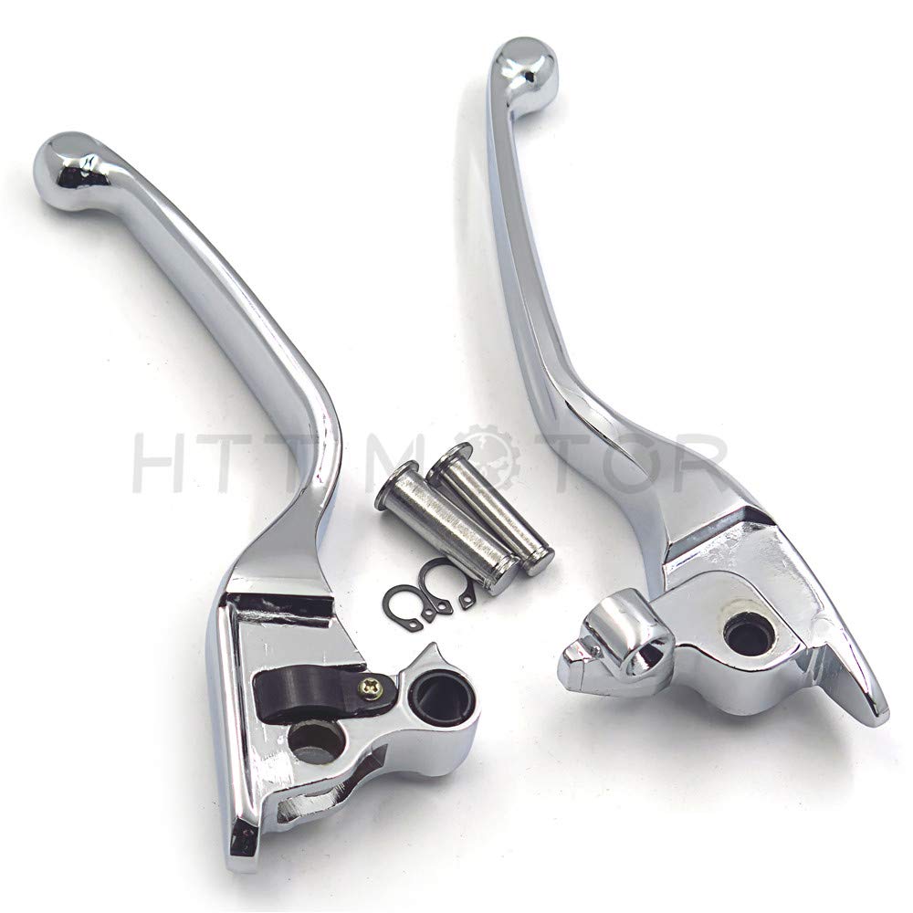 HTTMT MT241-026-CD Parts Chrome Brake Clutch Hand Lever Compatible with Harley 2008-2013 Touring and Trike Models 2014-later FLH