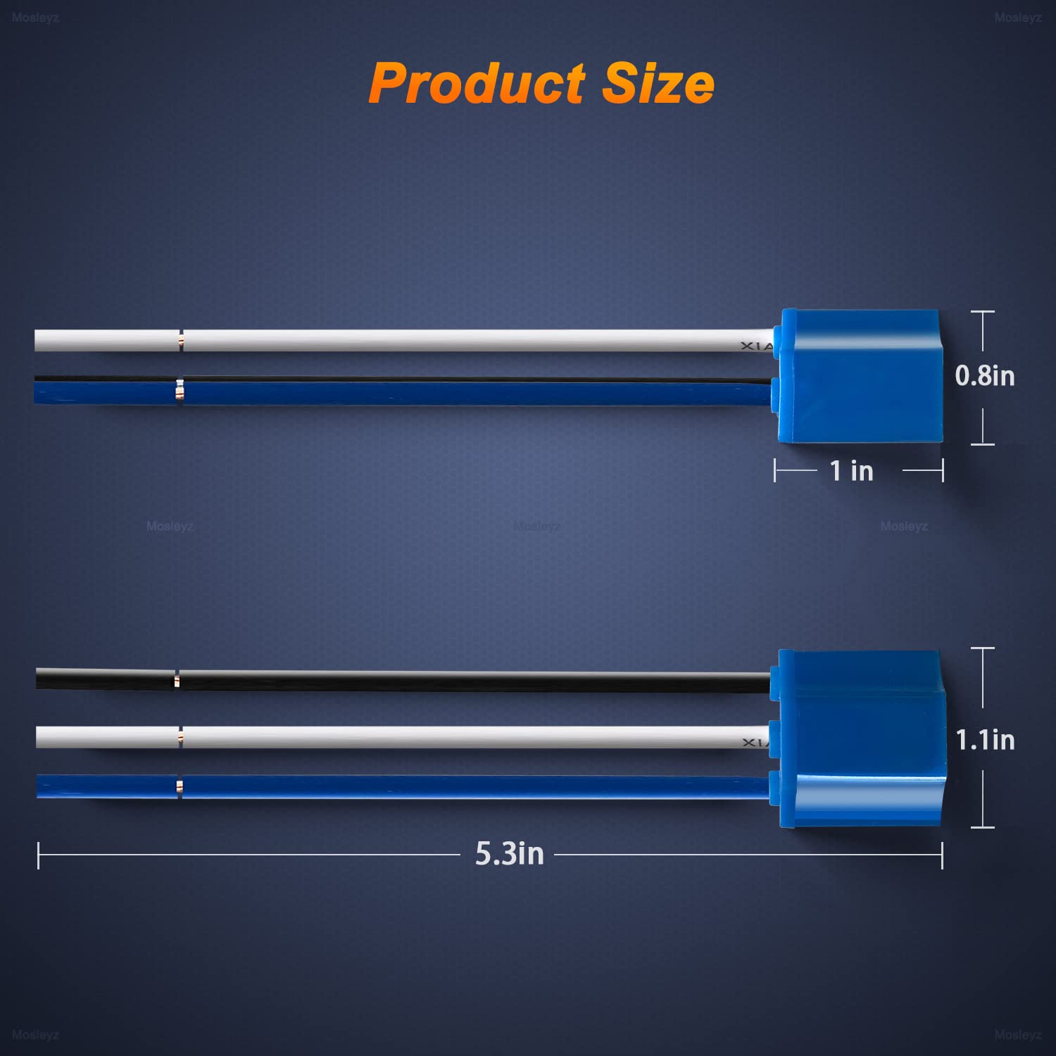 H4 Hb2 9003 Wiring Harness Headlight Plug H4 Pigtail Heavy Duty14Awg Ceramic Headlight Connector For Car Truck Boat Marine (Pack