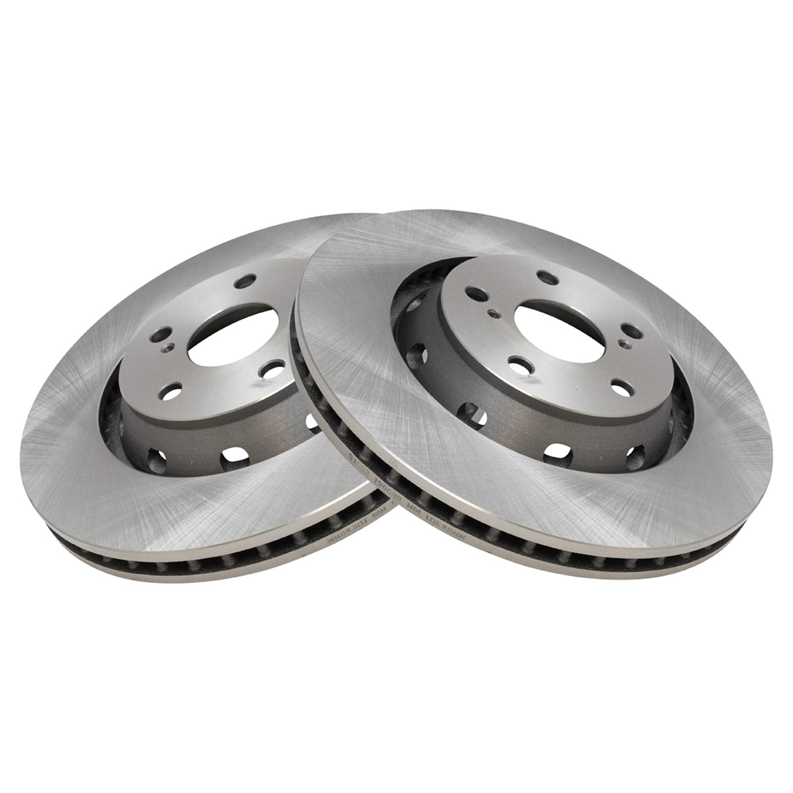 Trq Front Brake Rotors Set Vented Compatible With 2009-2015 Toyota Venza