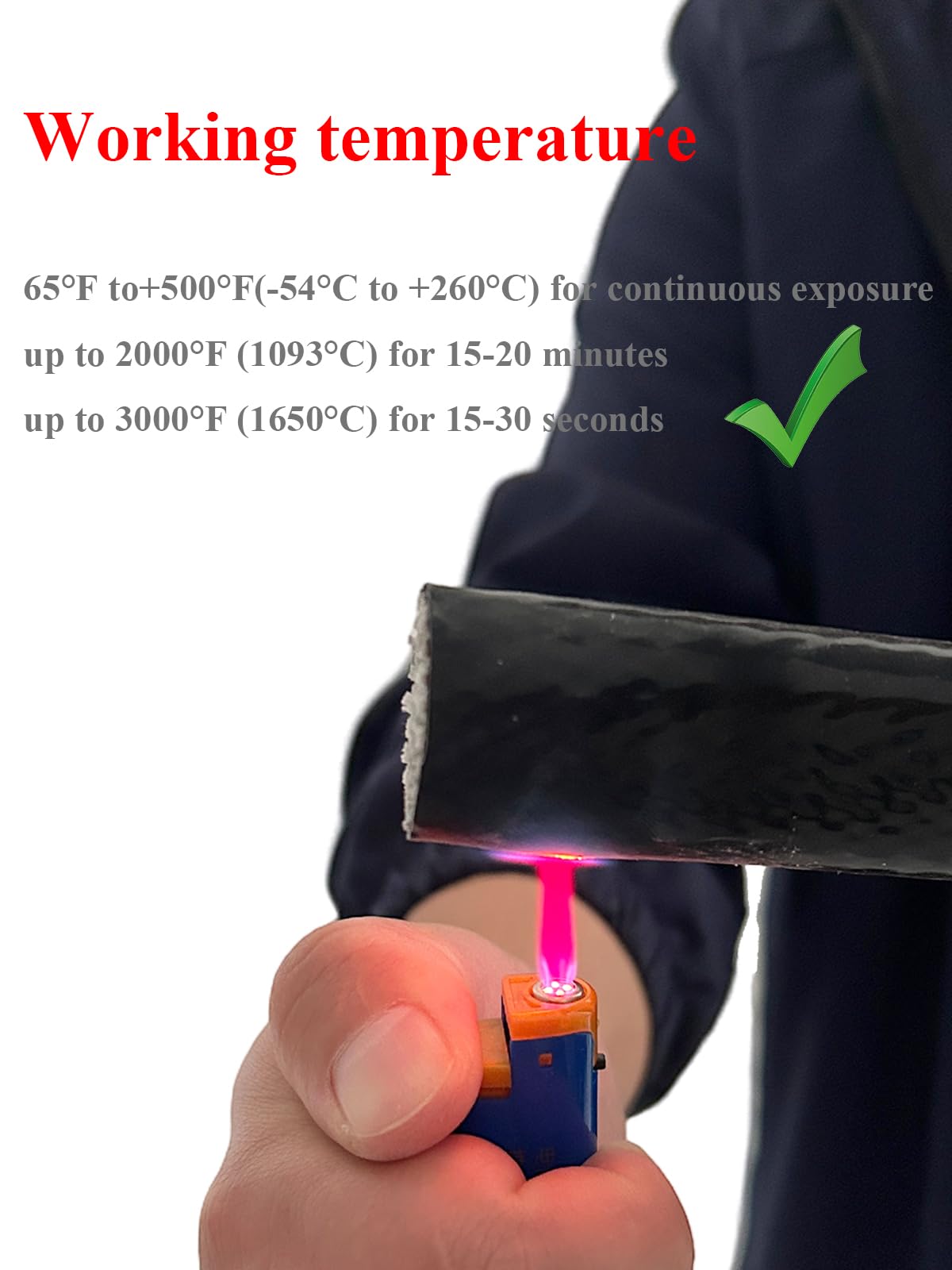 Yamakato 1/2'' Id Heat Shielded Fire Thermo Armor Fire Sleeve Silicone Coated Fiberglass Heat Protection W/ 3 Clamps For Automot