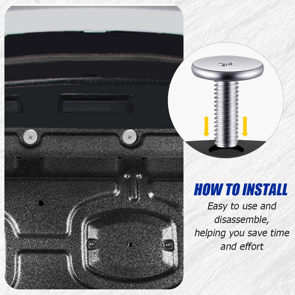 14Pcs Engine Lower Cover Pin Screws, Engine Splash Shield Hardware Screw And Access Clip, 90674-Ty2-A01 90105-Tba-A00 Engine Cas