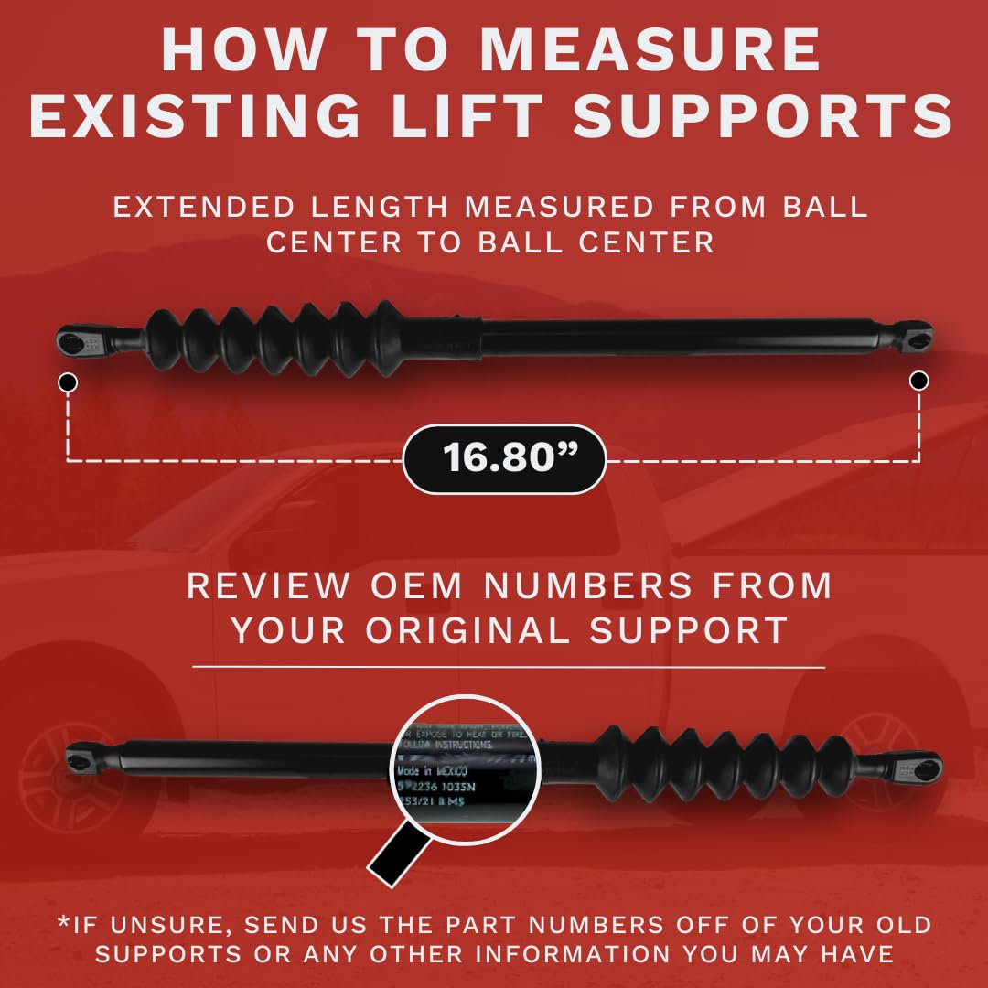 Lift Supports Depot Qty (1) Fits Tundra Rear Tailgate 2007 To 2021 Replaces 66140-0C010 - Direct Fit And Easy Installation