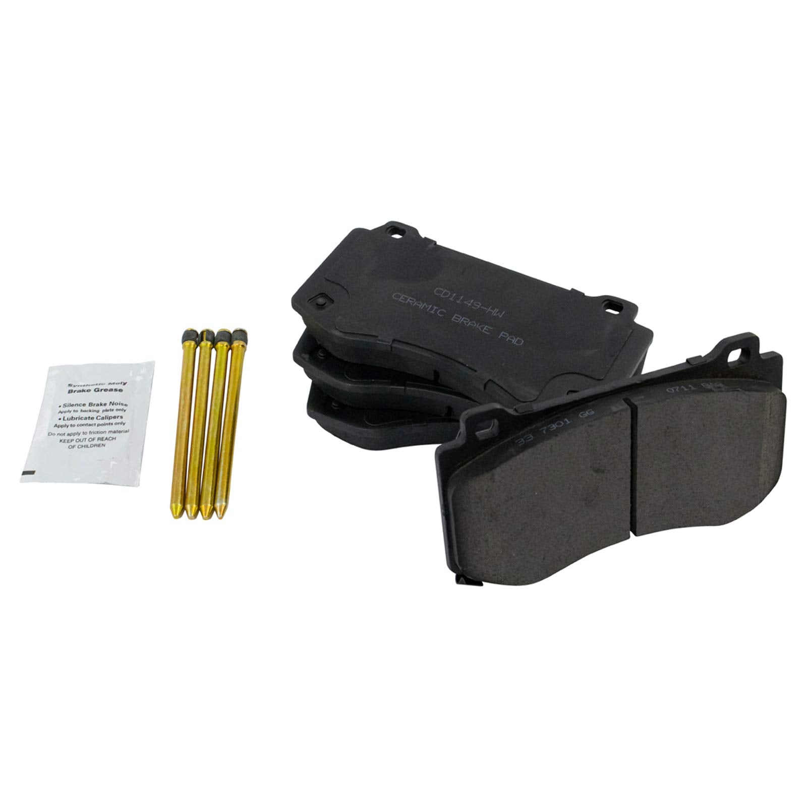 TRQ Front Brake Pads Ceramic Compatible with 2005-2014 Chrysler 300 2008-2019 Dodge Challenger 2006-2018 Charger 2006-2008 Magnu