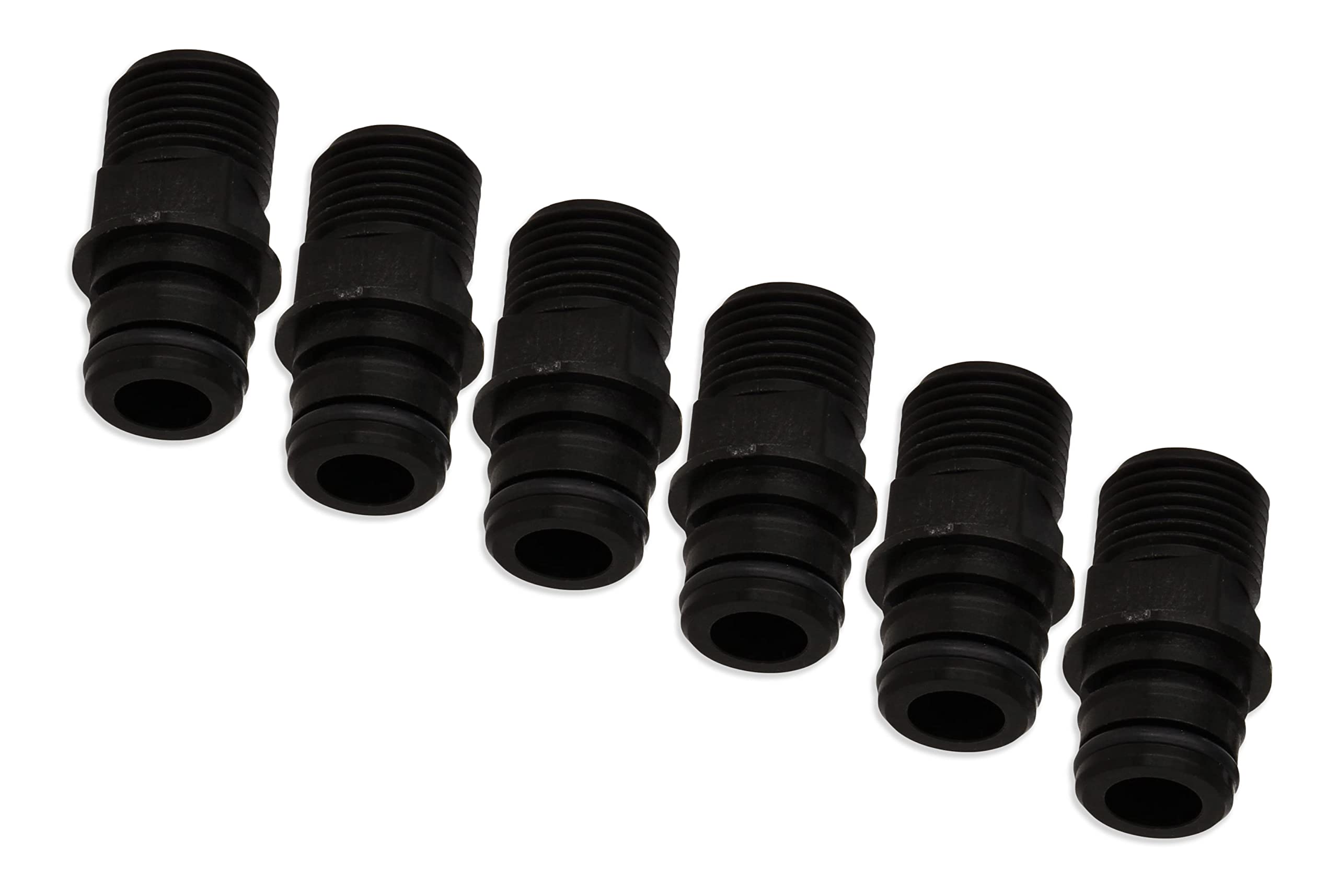 Flojet 20381-000 Electric Pump Fitting - Quad Port X 1/2''-14 Male, Straight (6)