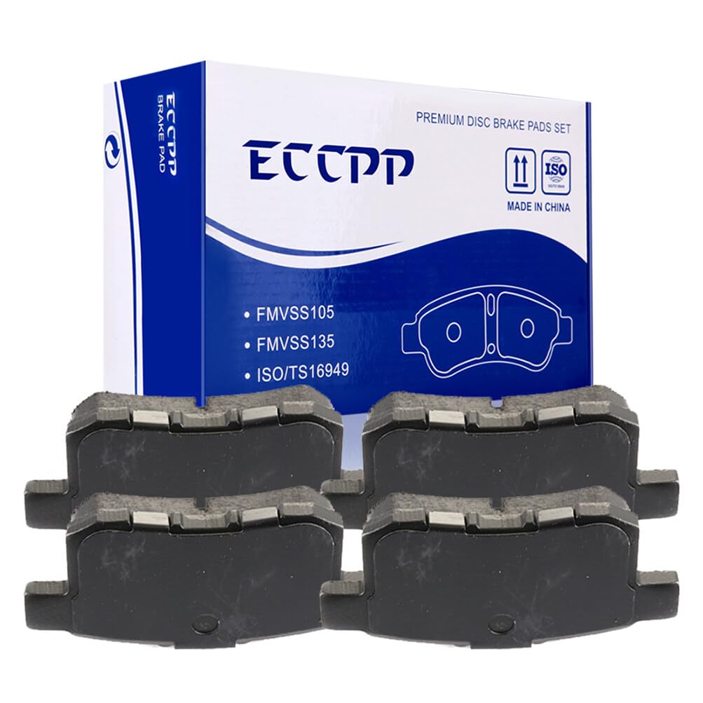 Automuto 4Pcs Rear Semi-Metallic Disc Brake Pads Set D1451 For Acura Tsx 2011-2014,For Honda For Accord 2011-2017