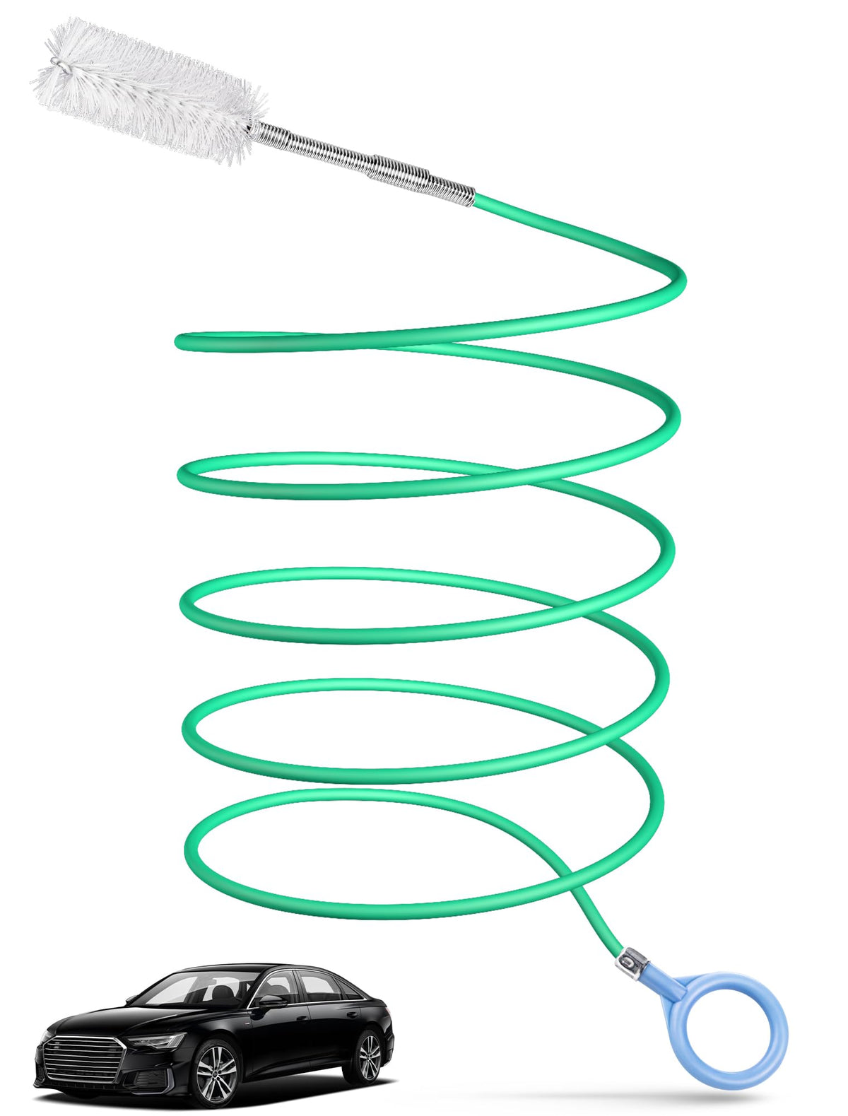 Upgraded Auto Sunroof Drain Cleaning Tool, 78 Inch Flexible Drain Brush Long Pipe Cleaners For Car, Tube Cleaning Brush Slim Dra