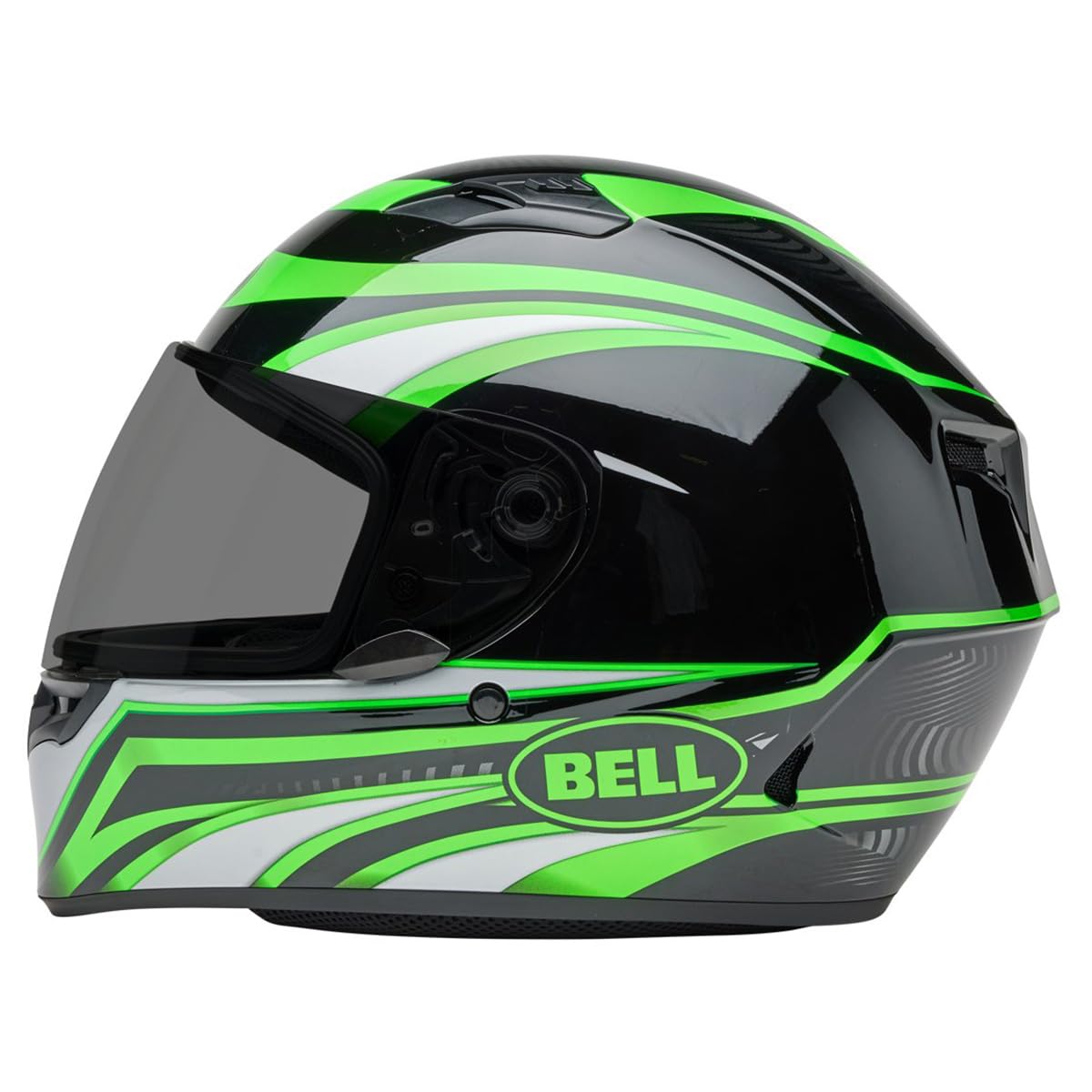 Bell Qualifier Full-Face Motorcycle Helmet (Gloss Conduit Black/Kryptonite - 2X-Large)