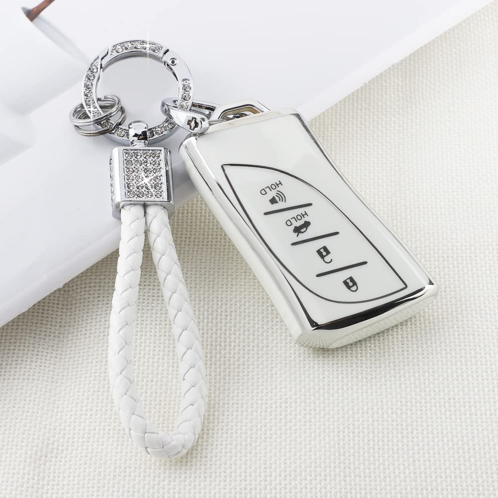 Pifoog For Lexus Key Fob Cover Bling Keychain Tpu Car Keys Case Shell Protector Protection For Lexus Gx Es Nx Lc Rc Ls Ux Access