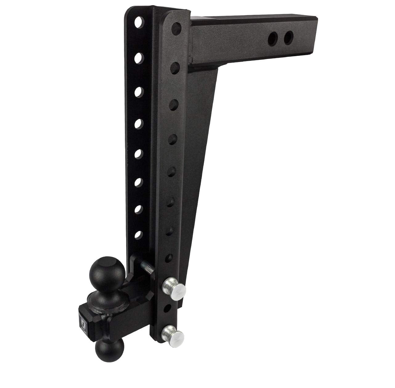 Bulletproof Hitches - 2.5'' Adjustable Heavy Duty Trailer Hitch (22,000 Lb. Rating) - 16'' Drop/Rise Trailer Hitch With 2'' & 2-
