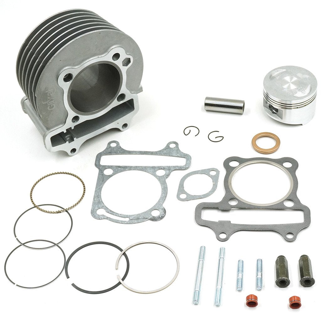 Glixal Atmt1-017 Gy6 150Cc 57.4Mm Cylinder Kit With Piston Kit 4 Stroke 152Qmi 157Qmj Taotao Jonway Znen Roketa Atv Moped Go-Kart