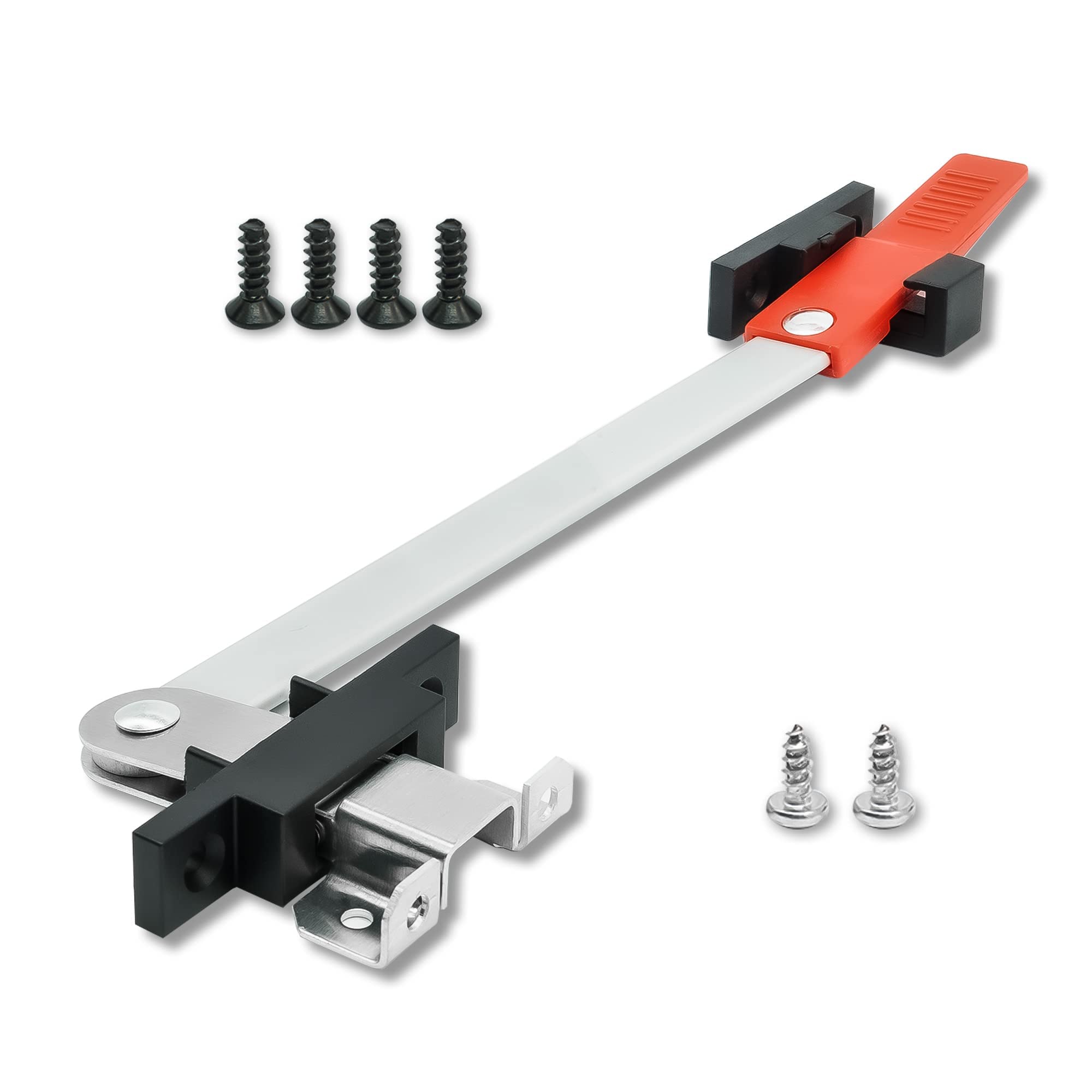 Aucuda Rv Emergency Window Latch, Metal Exit Window Locks, Camper Egress Window Security Bars, Window Support Holder With Red Ha