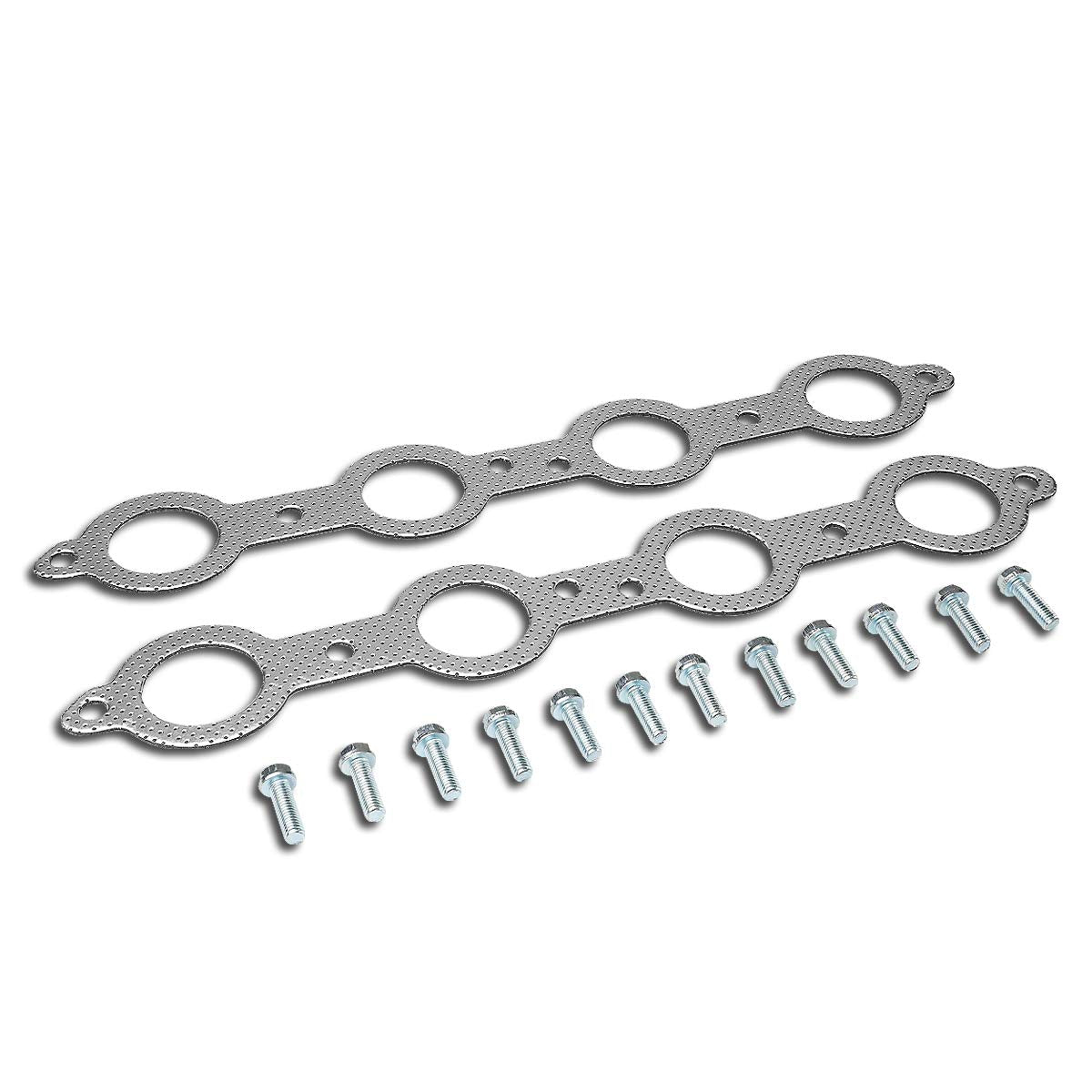 Auto Dynasty Aluminum Exhaust Manifold Header Gasket Set Compatible with 07-13 Chevy Silverado/GMC Sierra 4.8L/5.3L/6.0L/6.2L