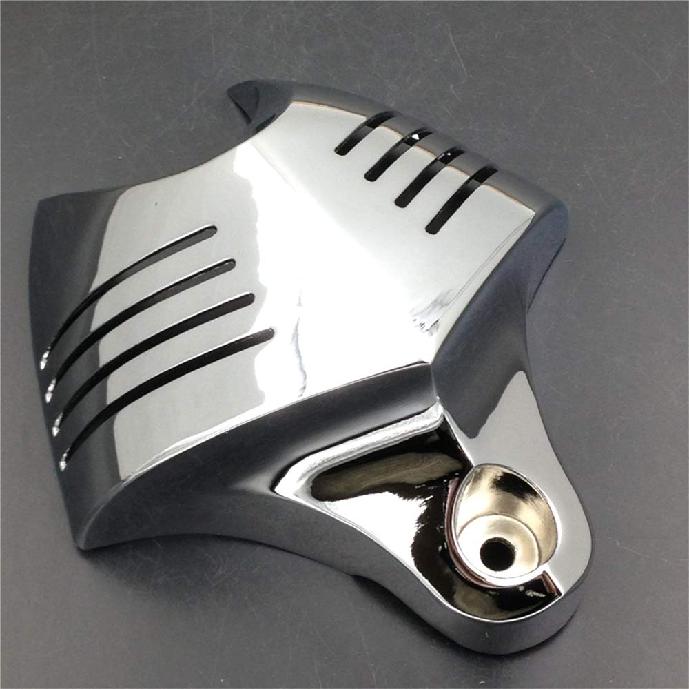 Httmt Mt246-001-Cd Chrome Horn Cover Compatible With Harley Big Twins V-Rods Stock Cowbell Horns 1992-2020
