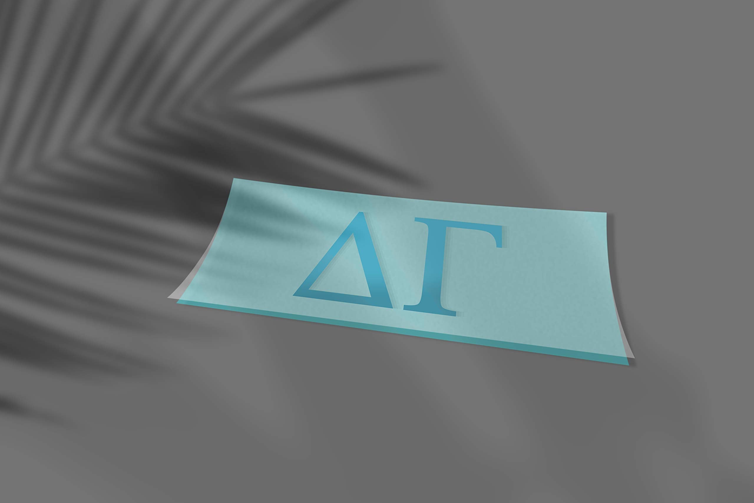 Pro-Graphx Delta Gamma Greek Sorority Sticker Decal, 2.5 Inches Tall, Sky Blue