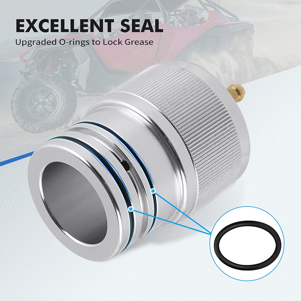 Nicecnc 44Mm Wheel Bearing Greaser Tool Compatible With Polaris Ranger Rzr 900 / S4 / Rs1, Rzr Xp 1000 / Turbo, General 4 1000, Sportsman 550/850 /1000, Scrambler Xp 850/1000, See Fitment Silver