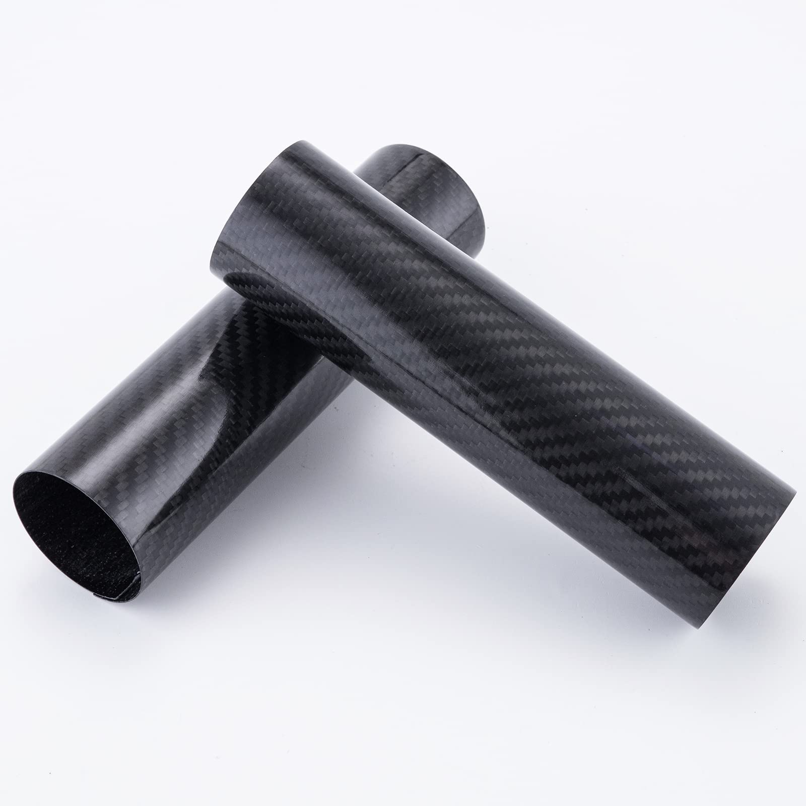 PRO CAKEN Carbon Fiber Motorcycle Front Shock Fork Guard Cover Wrap Shock Absorber Guard Gaiters Gators Boots Adjustable 2Pcs Un