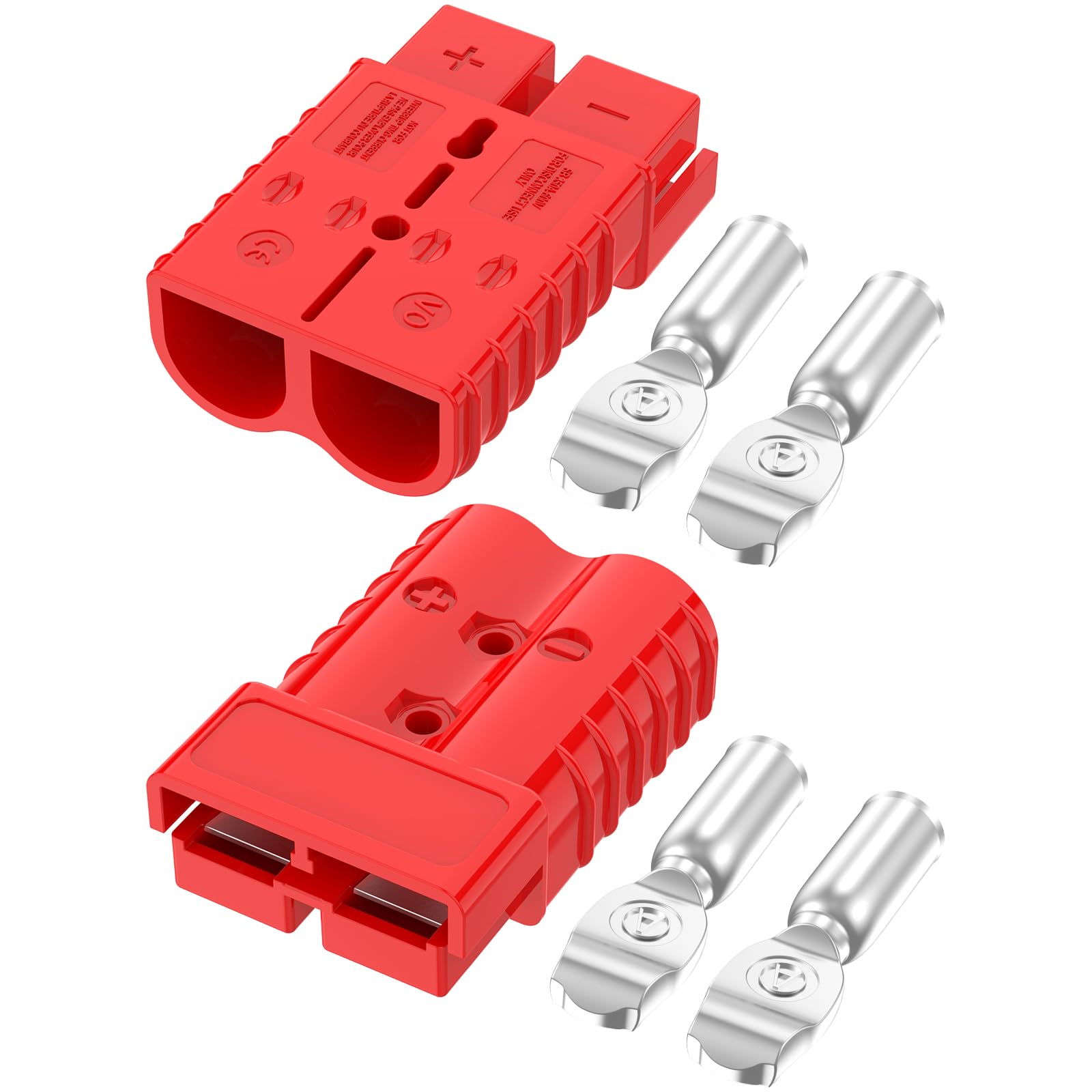 furwishlisting Anderson Connector 350A 600V Battery Quick Connect/Disconnect for 2/0 AWG Cables, Anderson Plug for Winch, Traile