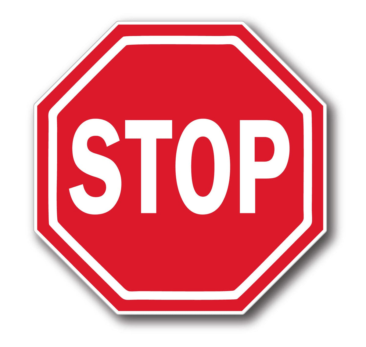 Stickerjoe Stop Sign Sticker Street Signs Vinyl Decal 5'' X 5''