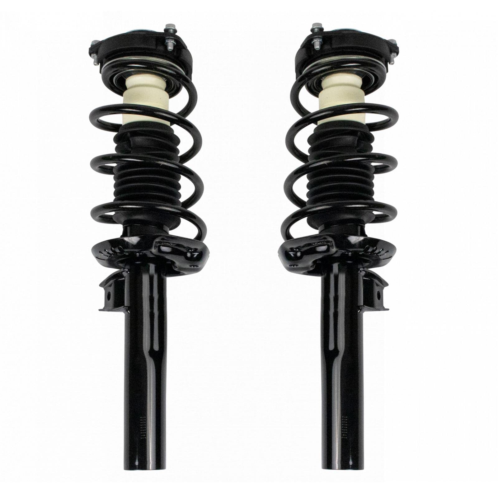 Trq Front Strut & Coil Spring Assembly Set Driver & Passenger Sides Compatible With 09-17 Volkswagen Tiguan 17-18 Tiguan Limited
