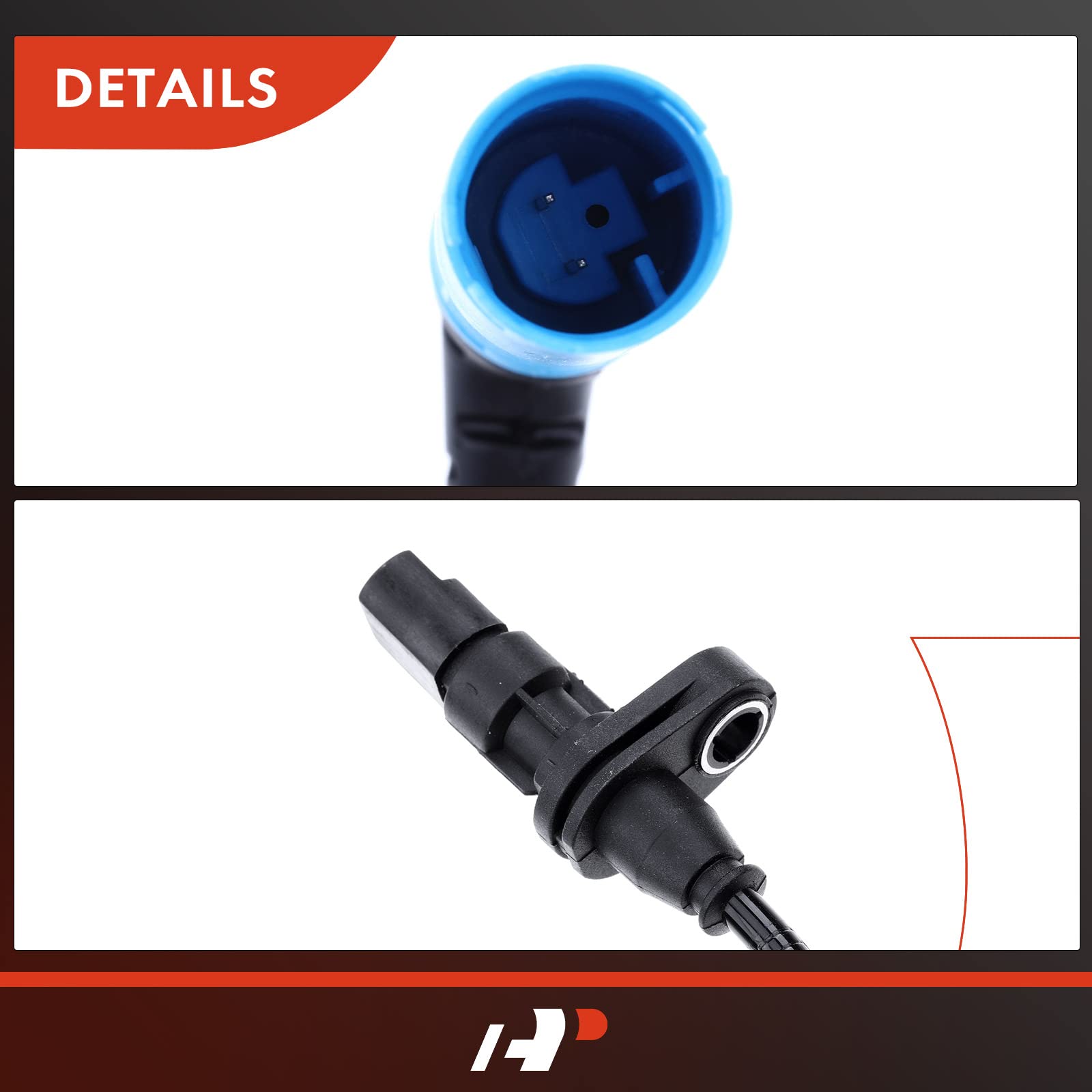 A-Premium ABS Wheel Speed Sensor Compatible with BMW Models - 325xi, 330xi 2001-2005 - Front Driver or Passenger Side, Replace# 34526750971, 34526756382