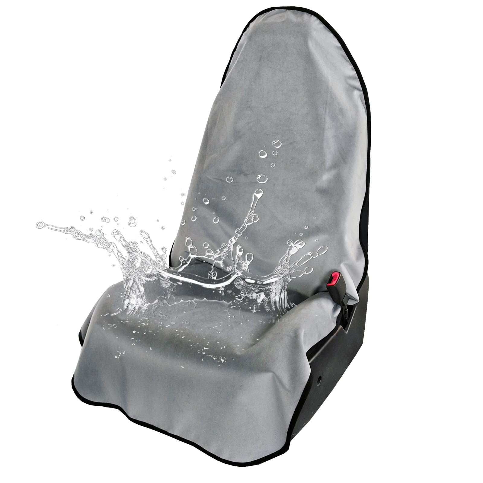 Leader Accessories Grey Car Seat Cover Front Seats Protector For Gym Workout,Running,Swimming,Beach And Hiking,Waterproof Velvet