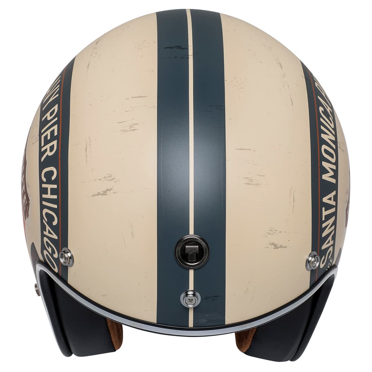 Torc Unisex-Adult Open-Face-Helmet-Style T50 Route 66 3/4 Helmet (With 'Pch' Graphic) (Flat White,Xx-Large), 1 Pack