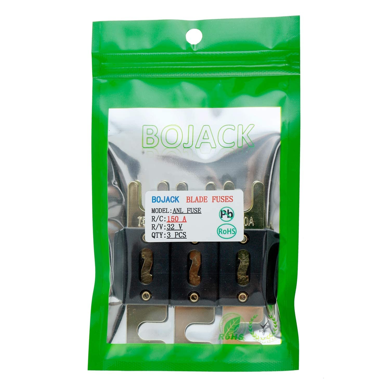 Bojack 150 Amp 32 Vdc Anl Blade Fuse For Car Audio And Video System (Pack Of 3)