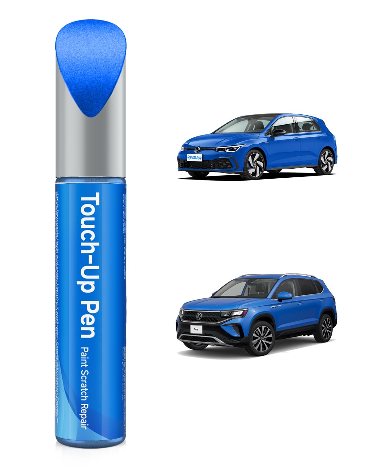 RSACET LD5C/D7 Cornflower Blue Touch Up Paint Compatible with Volkswagen Exact Match Touch Up Paint Car Scratch Repair