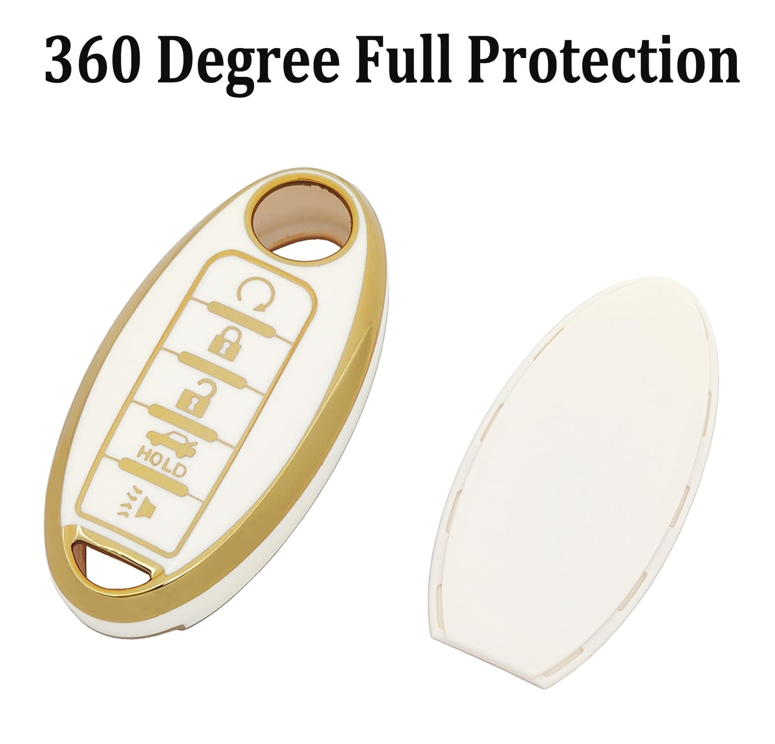 Key Fob Cover For Nissan Altima Accessories 5 Buttons Soft Tpu Smart Key Case With Key Chain For Nissan Maxima Rogue Armada Path