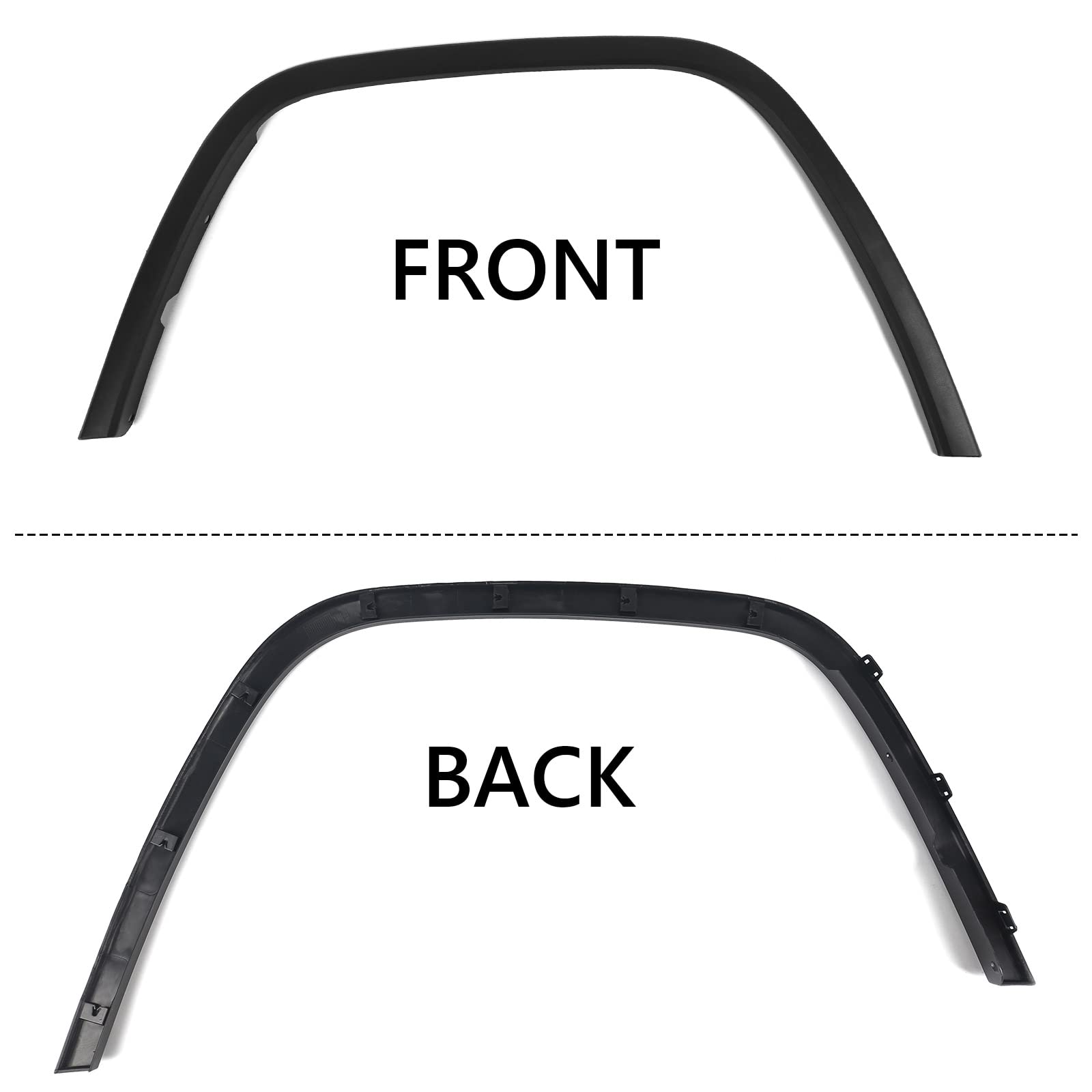 FIONE 2pcs Front Wheel Arch Fender Flares Compatible with Jeep Grand Cherokee 2011-2016 Moulding Molding Trim Cover Left Driver