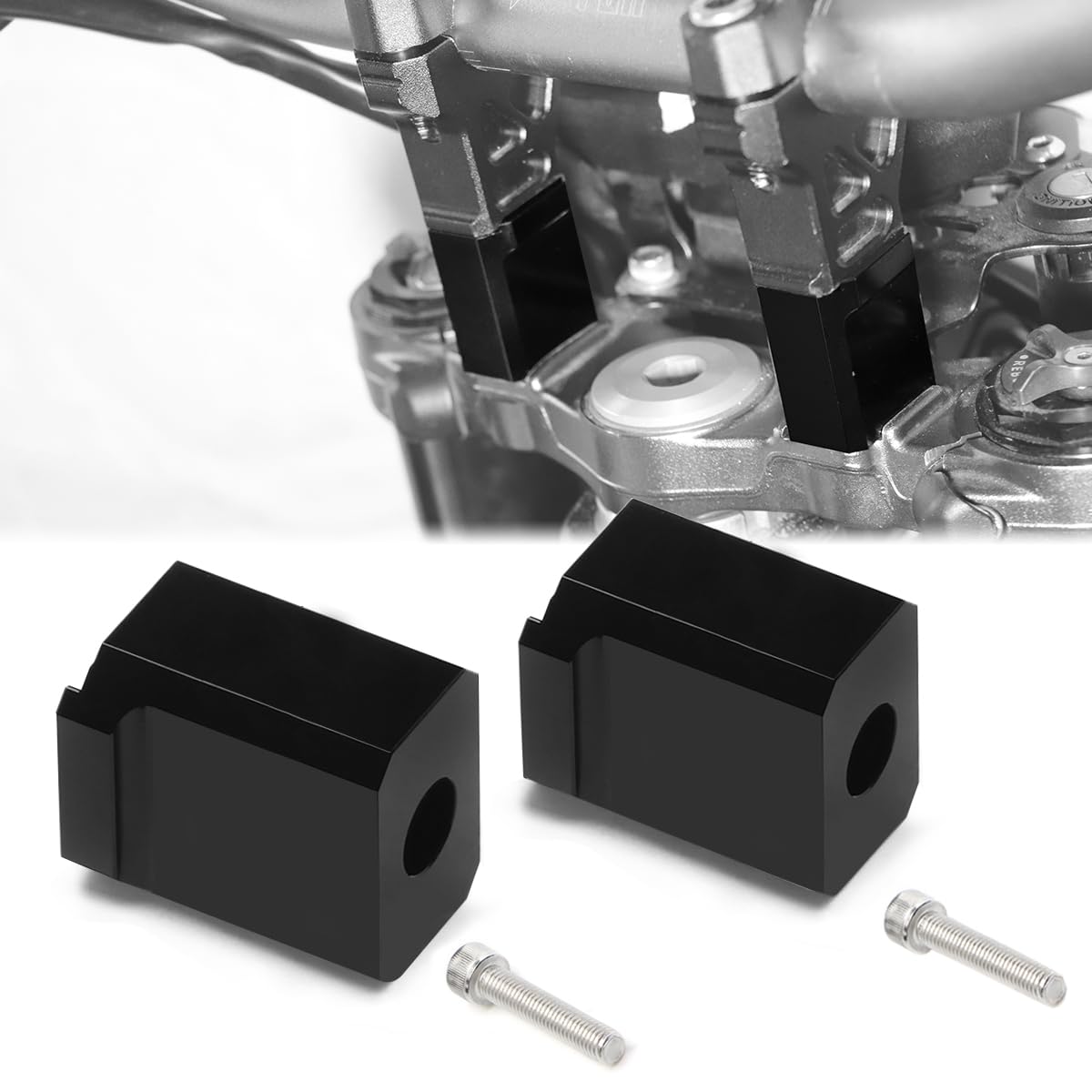 Urlwall Motorcycle Handlebar Risers For Sur Ron Ultra Bee, Aluminum Cnc Handlebar Lifting Pads For Electric Dirt Bike (Lift 1.5 In/38 Mm)