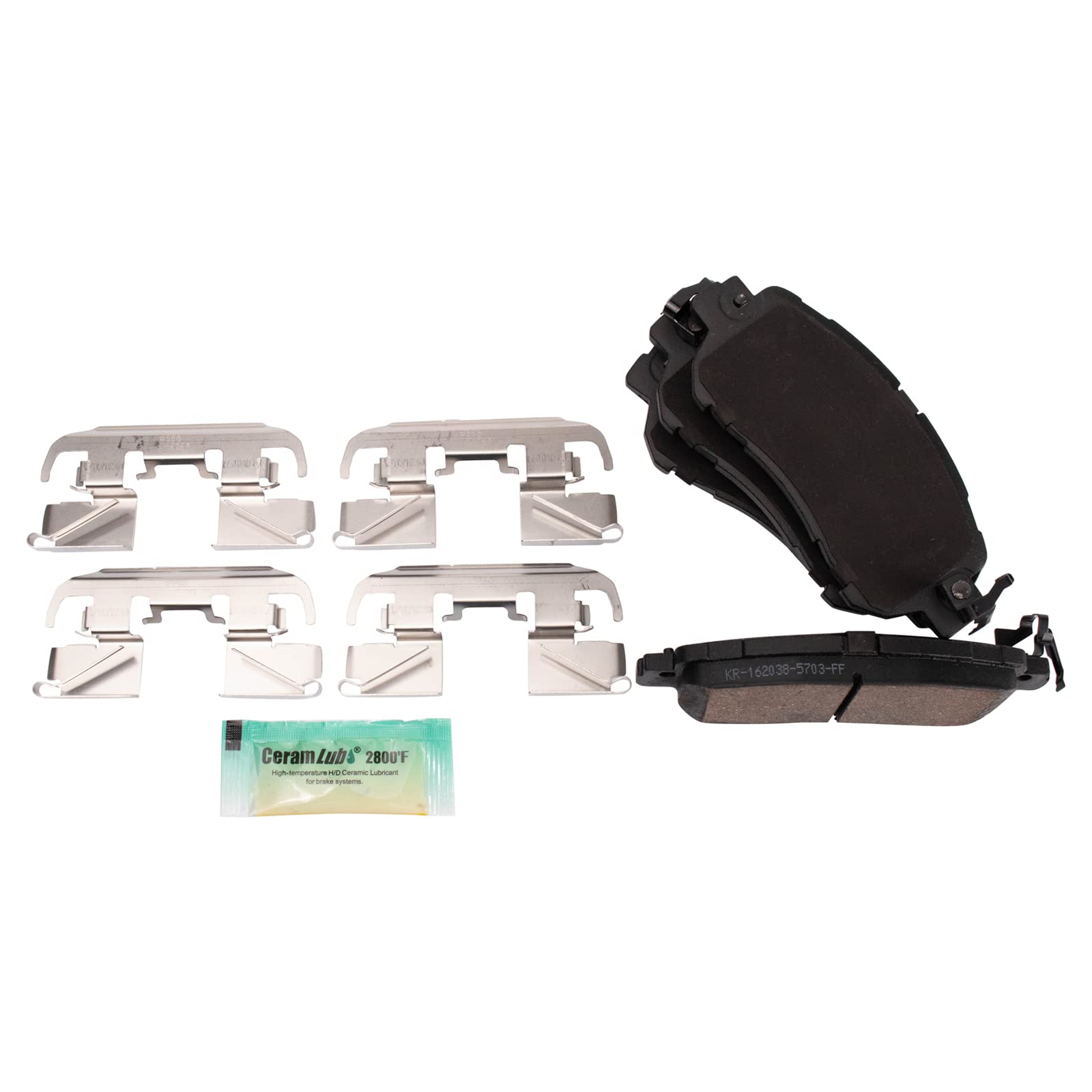 TRQ Front Brake Pads Ceramic Compatible with 2018-2022 Nissan Kicks 2019-2022 Versa