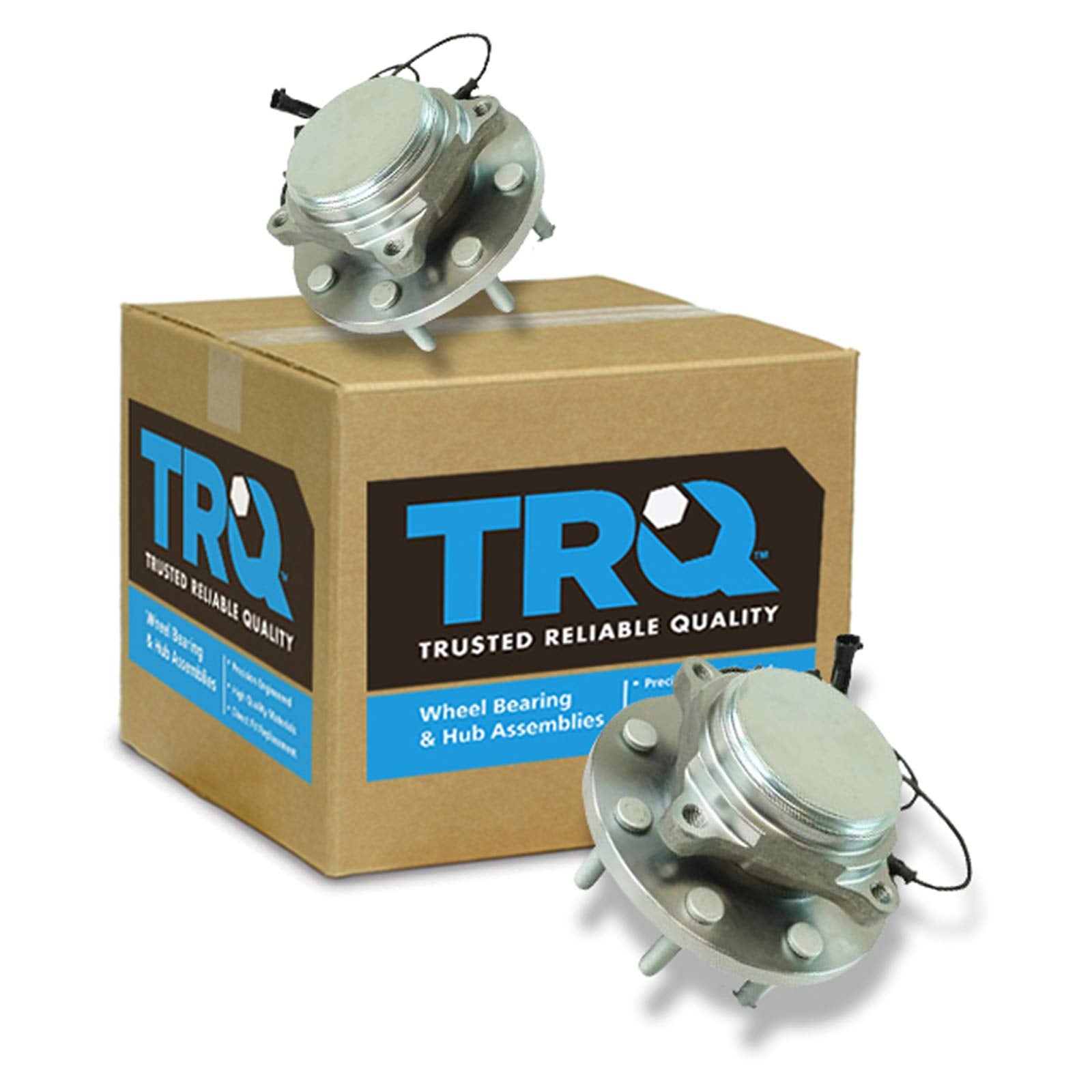 Trq Front Wheel Hub Bearings Assembly Set Compatible With 2012-2013 Ram 2500 2012 3500