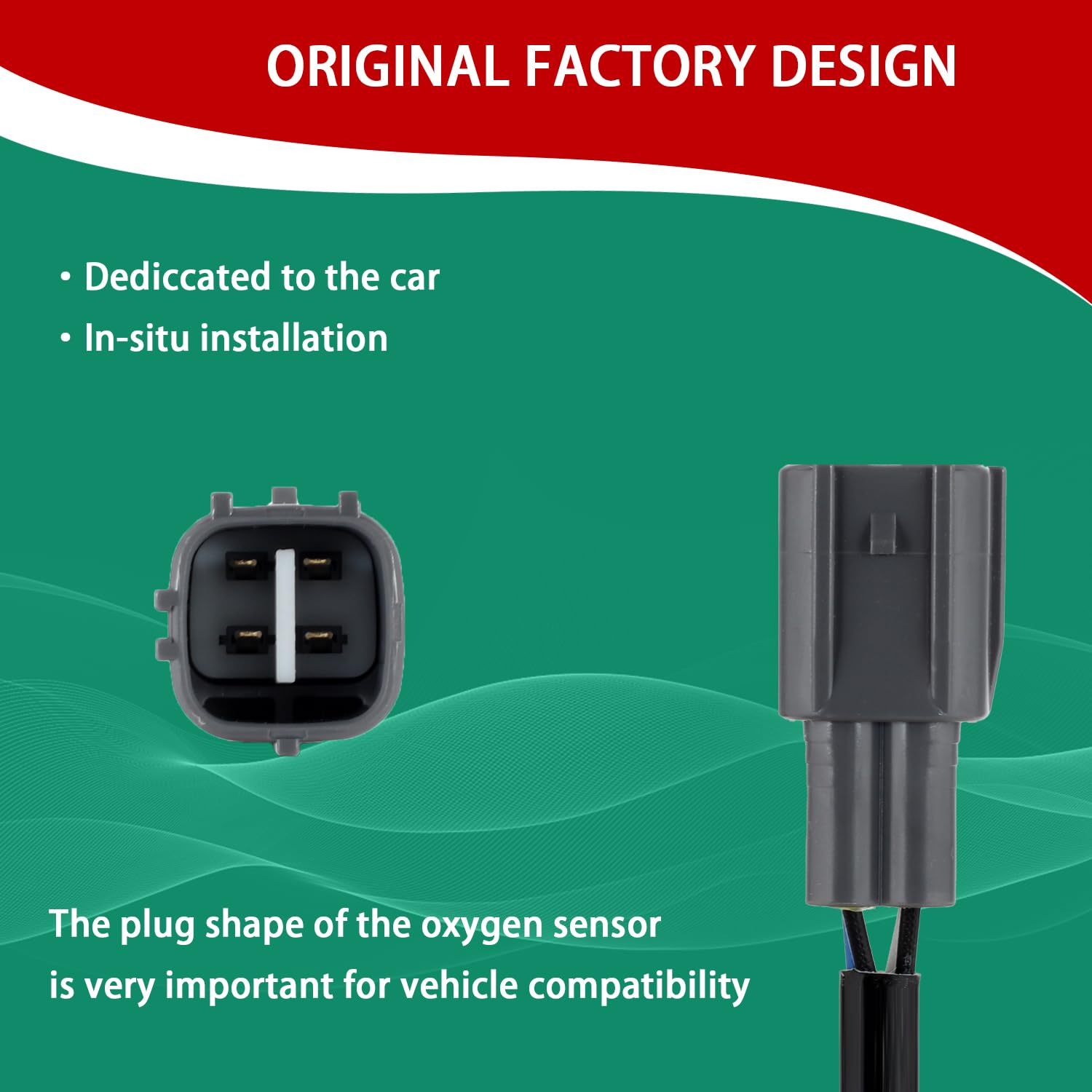 Necatuo 89467-28020 Oem Oxygen Sensor O2 Sensor Compatible With Toyota Noah Voxy Azr6 2001-2007 Replace 8946728020