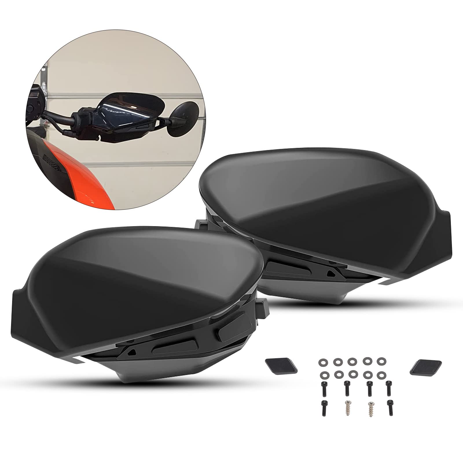 Ryker Handguards Protector Air Deflector,A & Utv Pro Plastic Hand Guards Wind Deflector Kit Compatible With Can-Am Ryker All Mod