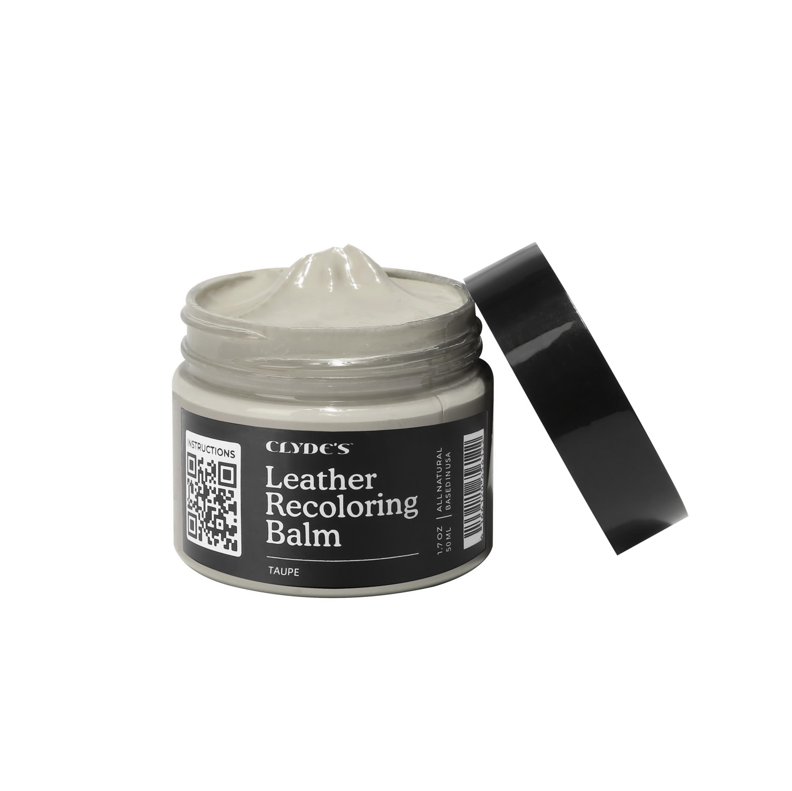 Clyde'S Recoloring Balm | Non-Toxic Material Dye & Restorer For Furniture, Car Seats, & More | 23 Colors (Taupe, 50Ml)